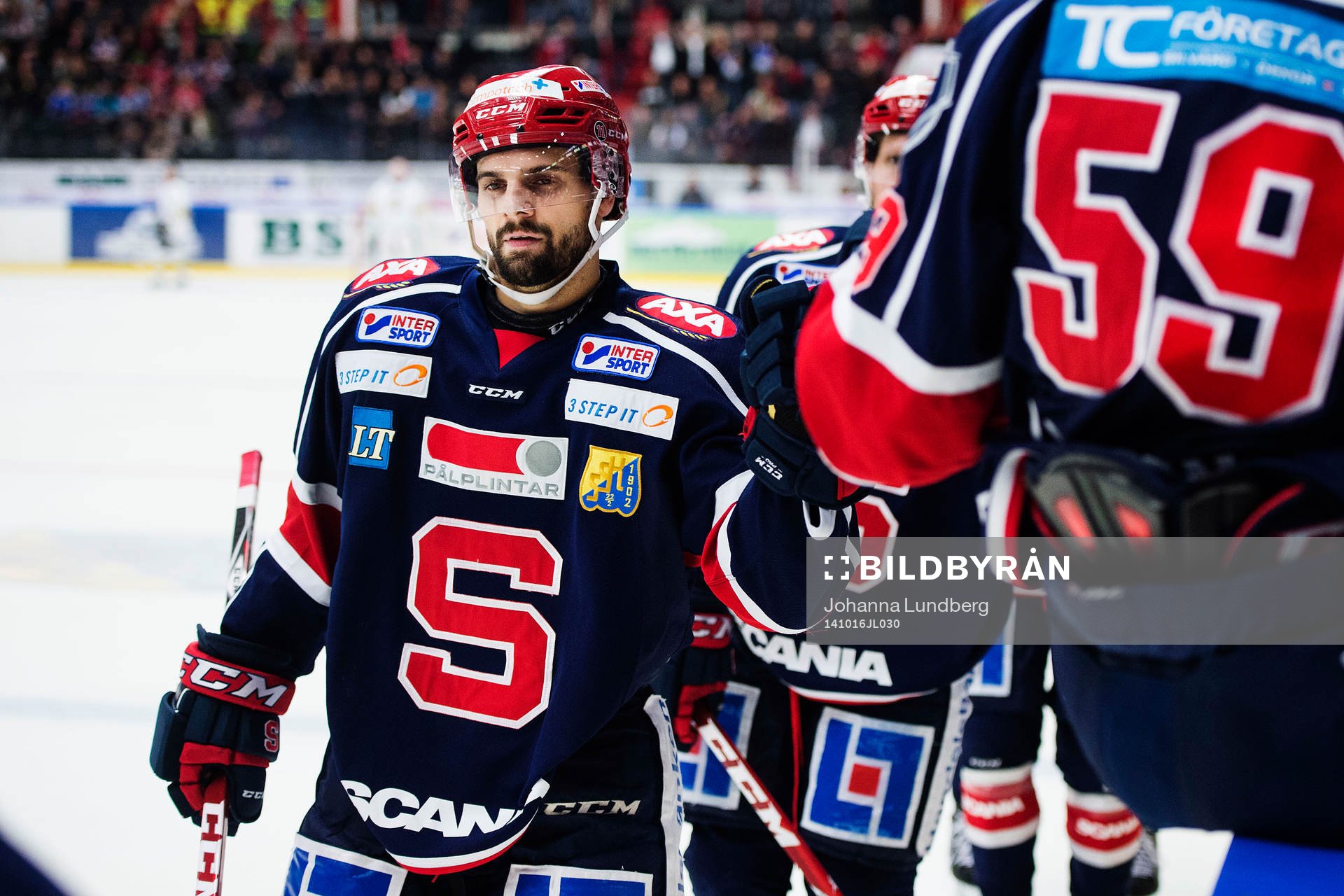 Södertäljes Mattias Beck jublar