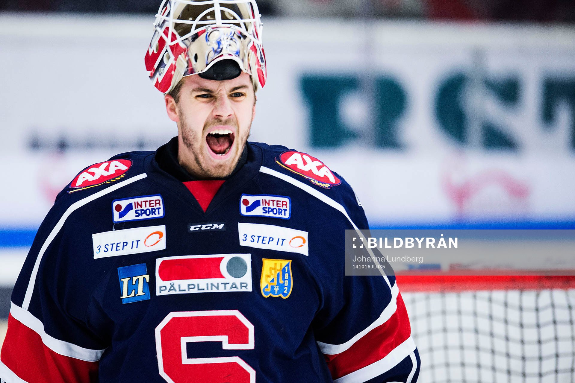 Södertäljes målvakt Tim Sandberg