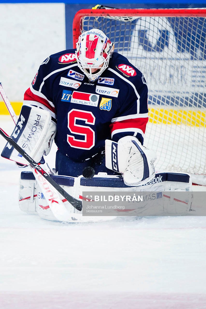 Södertäljes målvakt Tim Sandberg