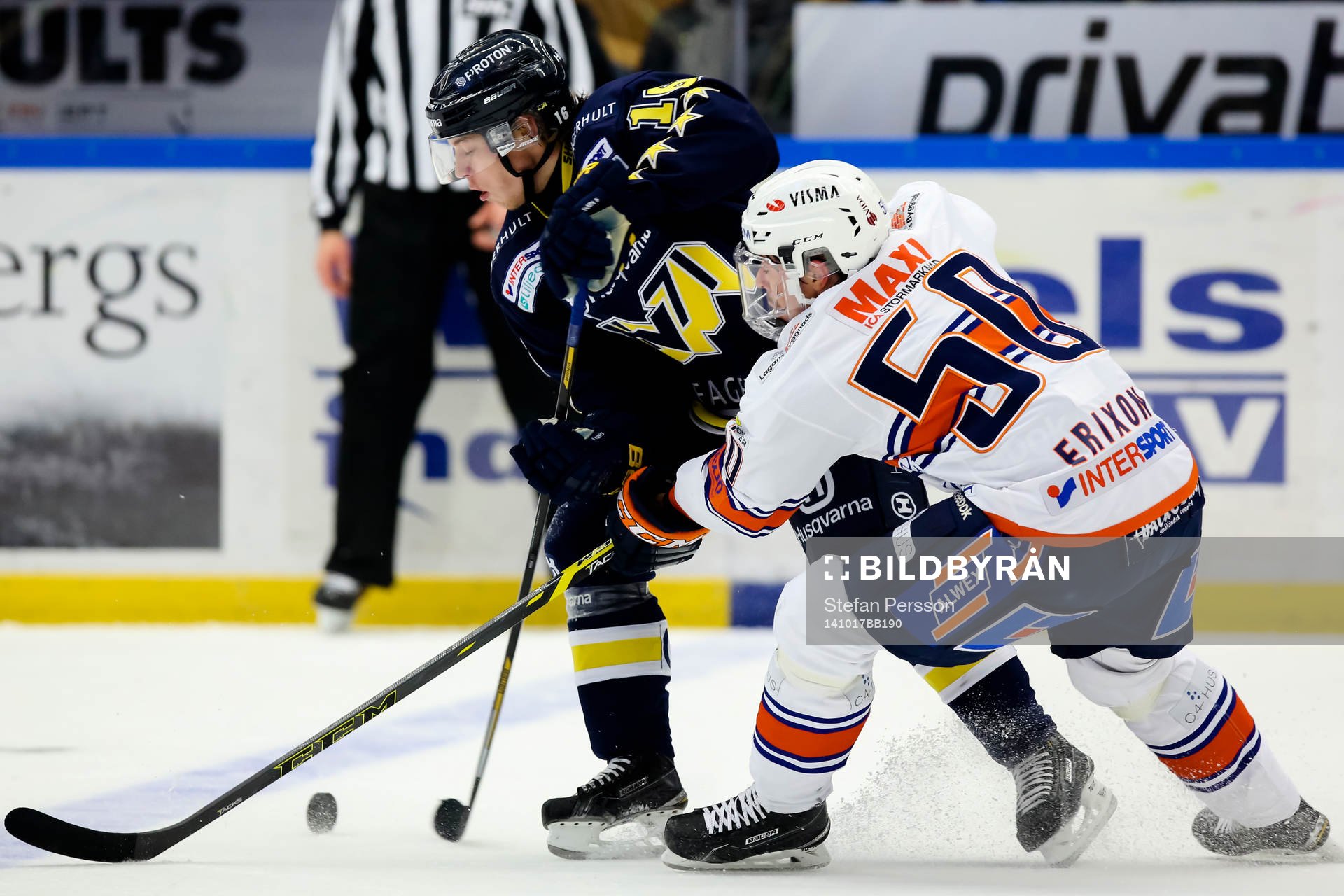 s Filip Sandberg mot Växjös Sebastian Erixon
