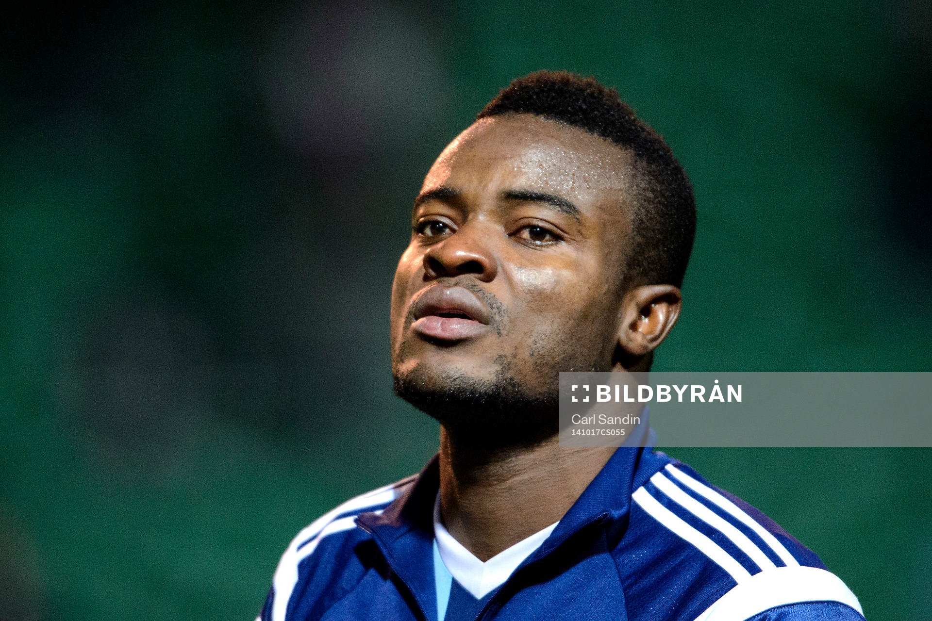 Husqvarnas Zakaria Abdullai vid lineup innan