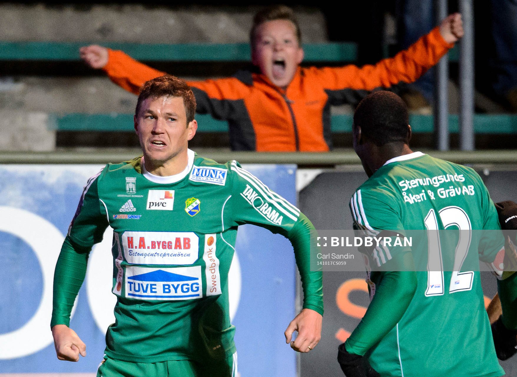 Ljungskiles Hannes Stiller jublar