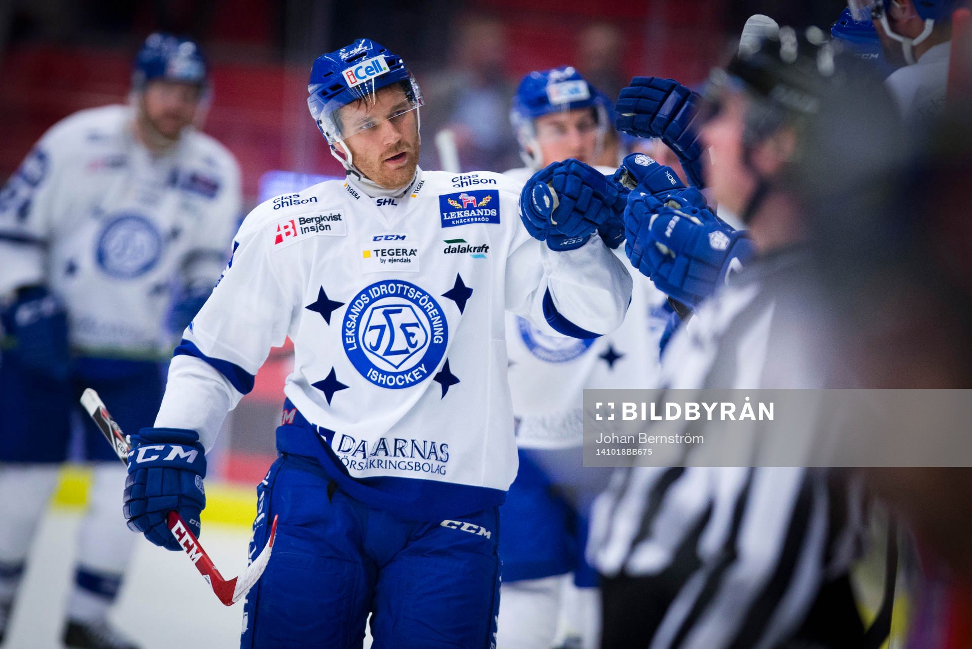 Leksands Jens Bergenström gör 2-4 och jublar