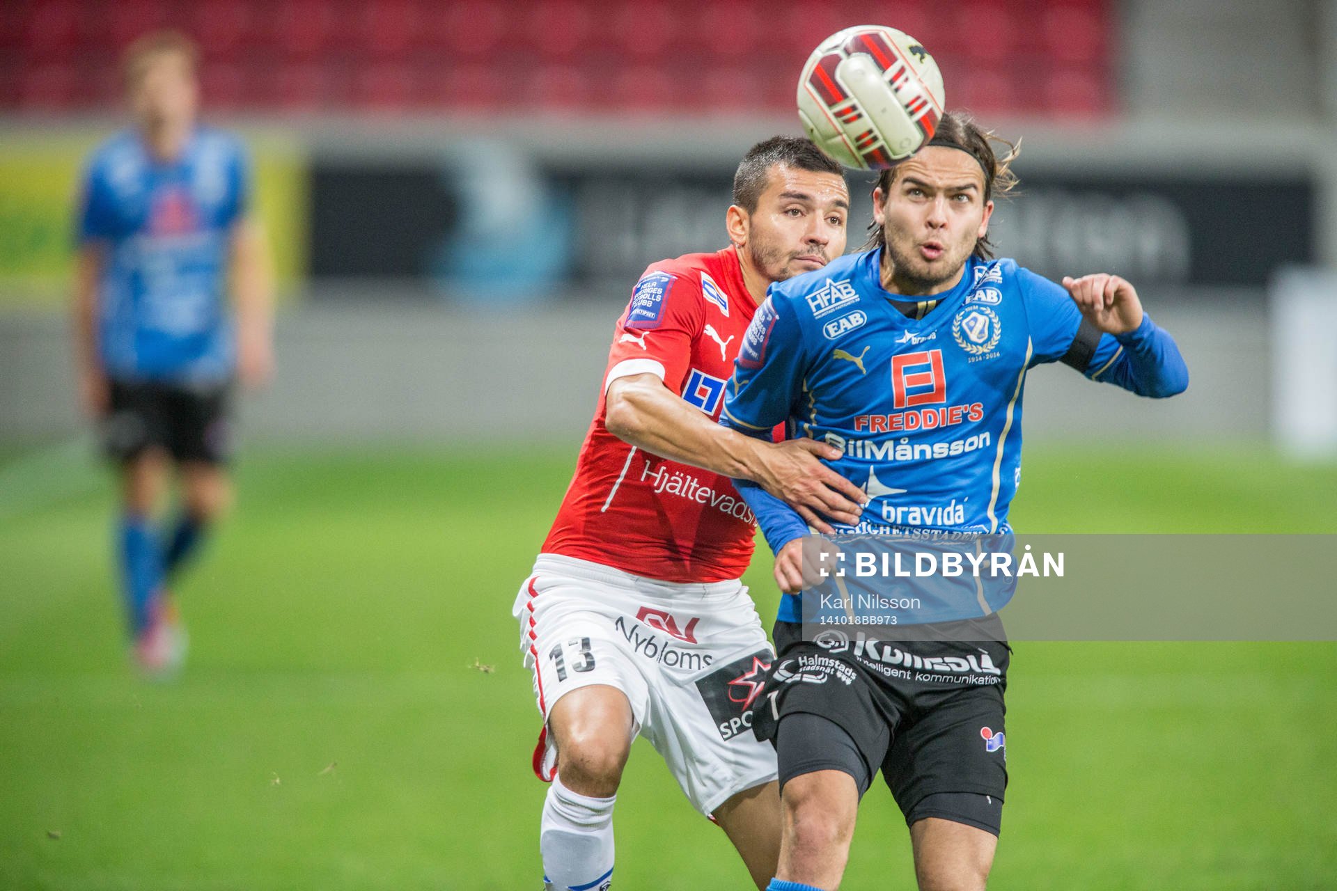 Kalmars Emin Nouri och Halmstads Kristinn Steindorsson