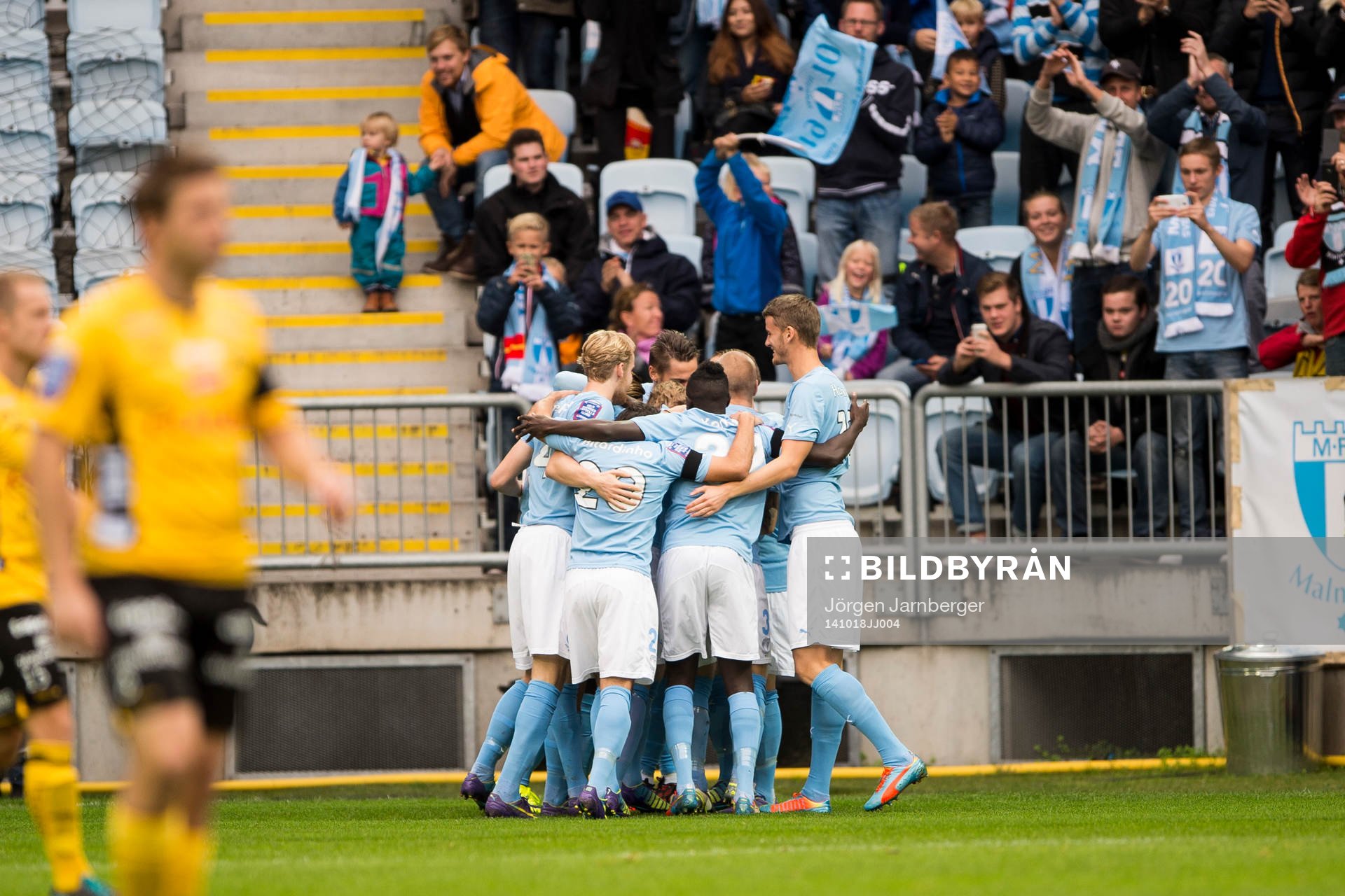 Malmö FFs spelarna jublar