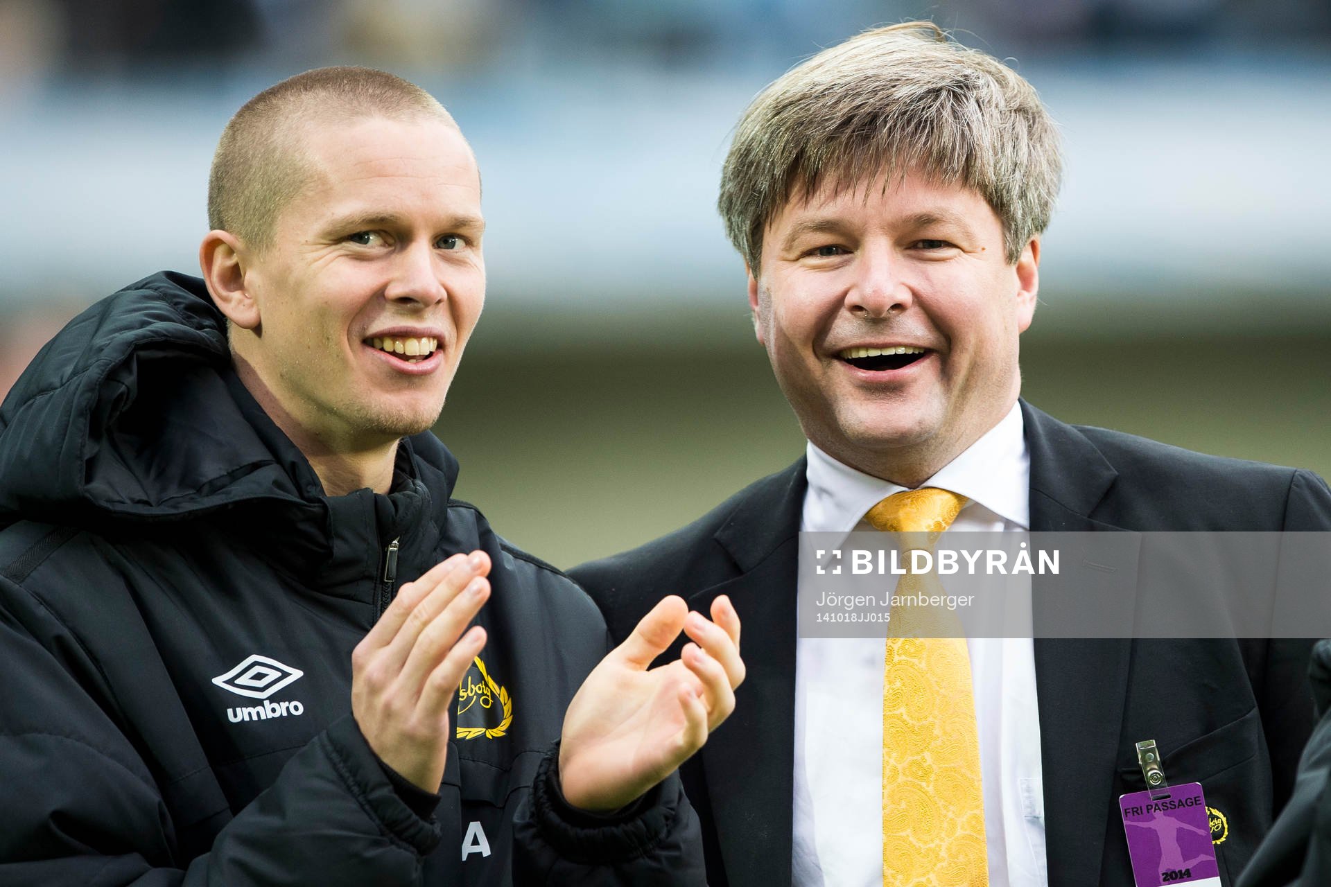 Elfsborgs ordförande Bo Johansson jublar