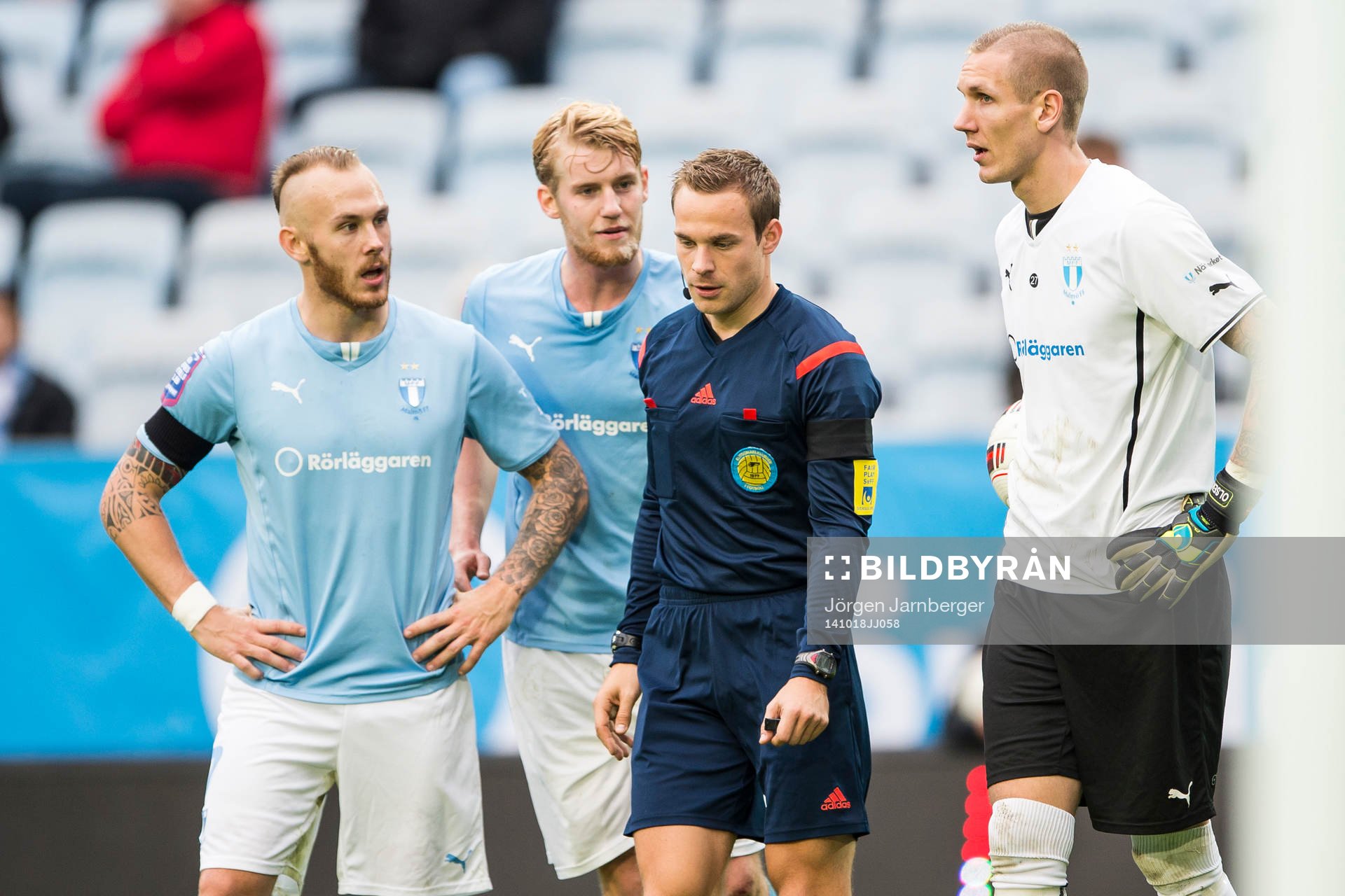 Malmö FFs Magnus Eriksson, Filip Helander och målvakt