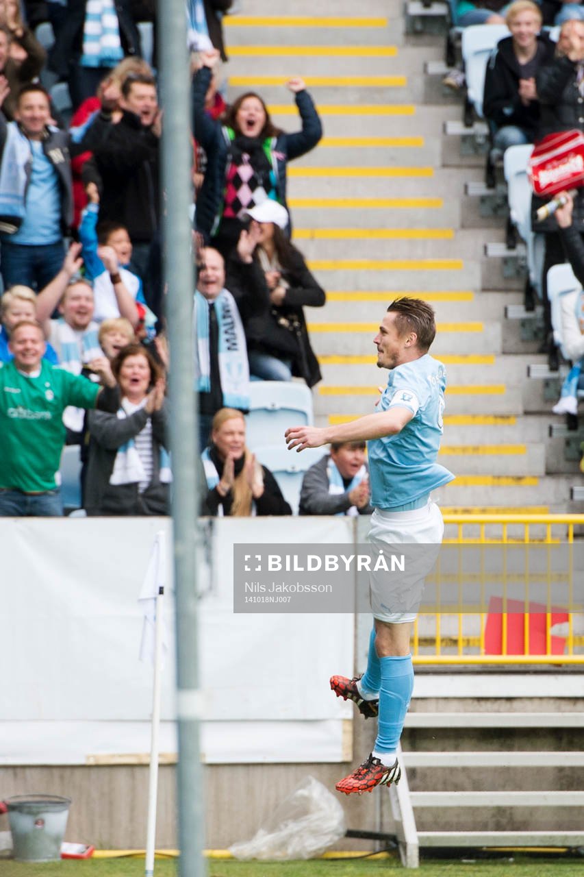Malmö FFs Markus Rosenberg jublar