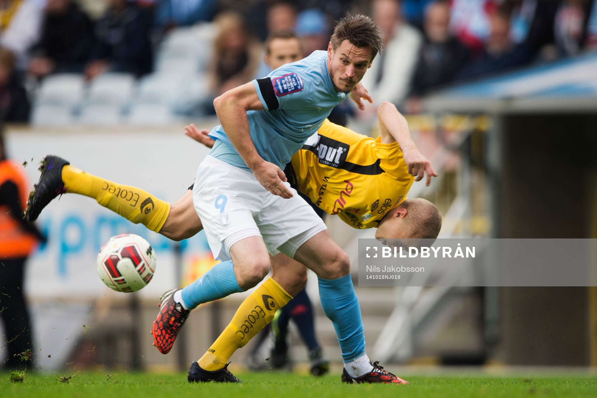 Elfsborgs Sebastian Holmén och Malmö FFs Markus Rosenberg