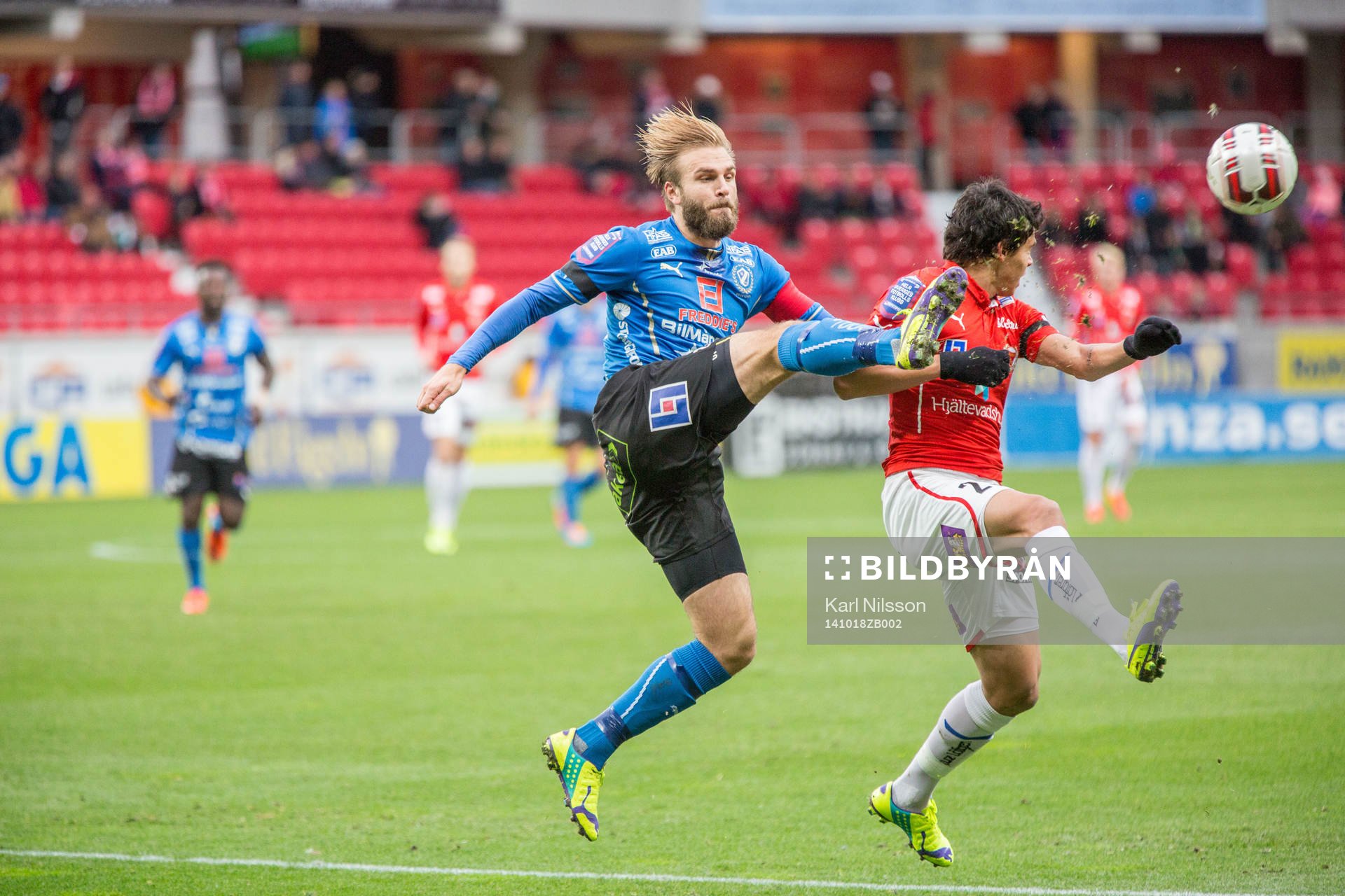 Halmstads Jesper Westerberg och Kalmars Ismael Silva Lima