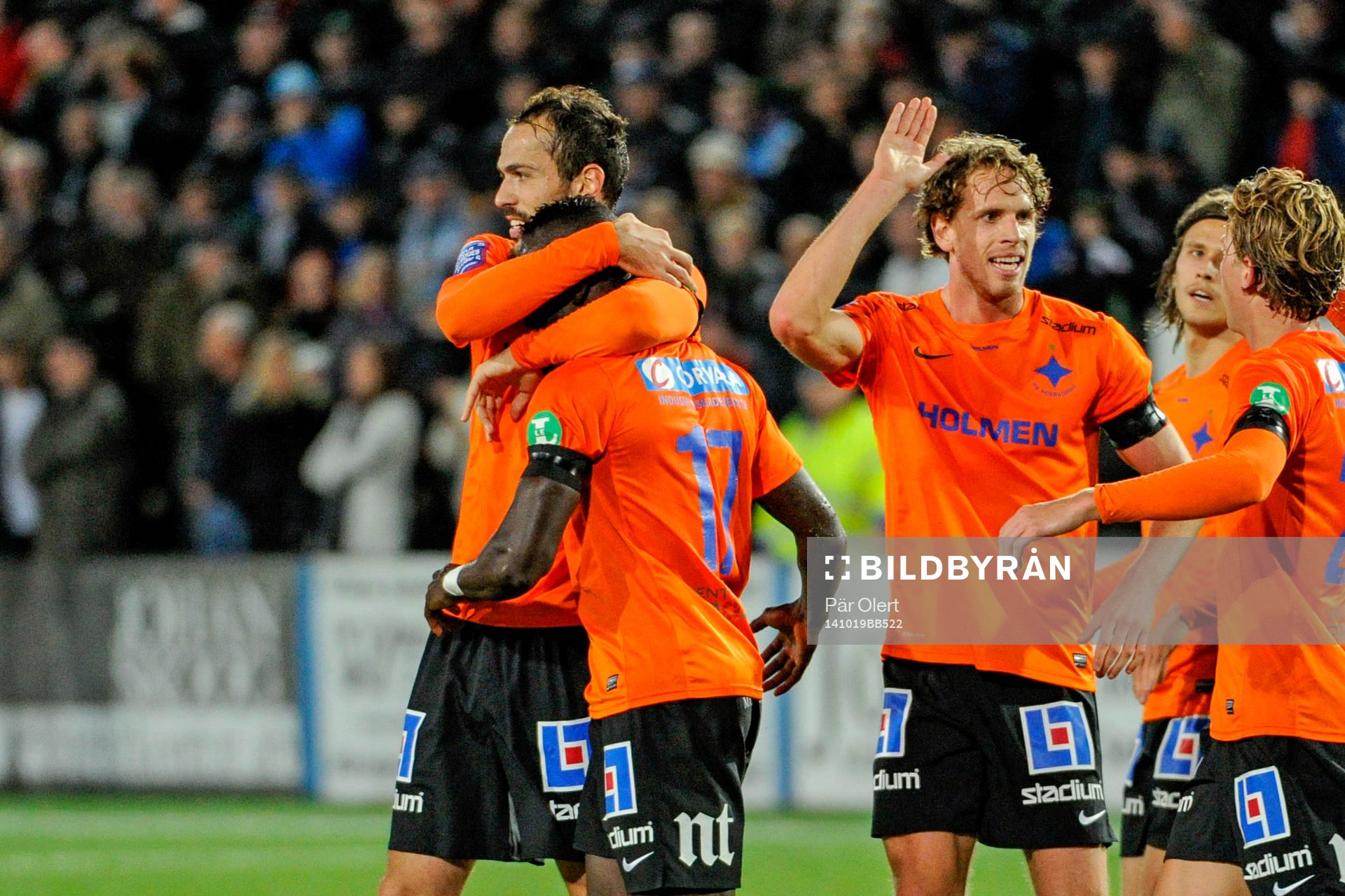 Norrköpings Alhaji Kamara jublar