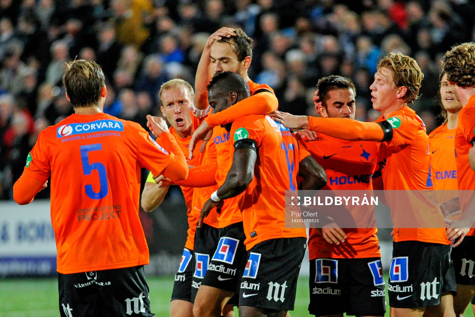 Norrköpings Alhaji Kamara jublar