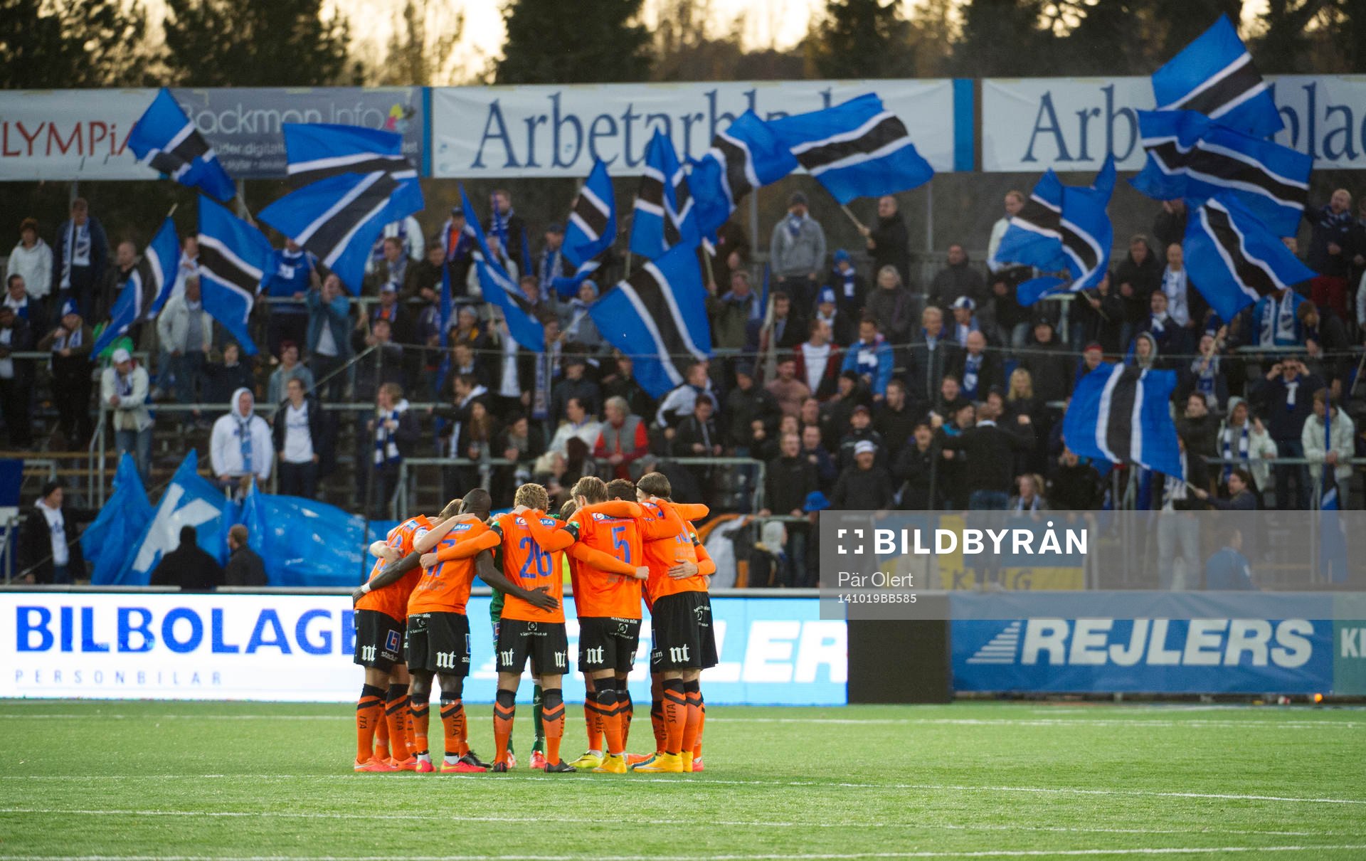 Norrköping laddar upp innan fotbollsmatchen i Allsvenskan