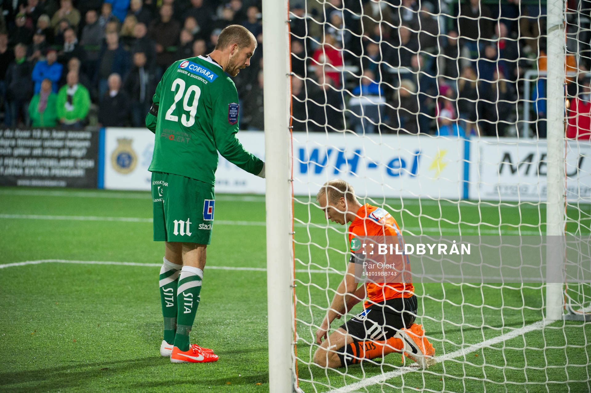 Norrköpings målvakt Edvard Setterberg och Andreas