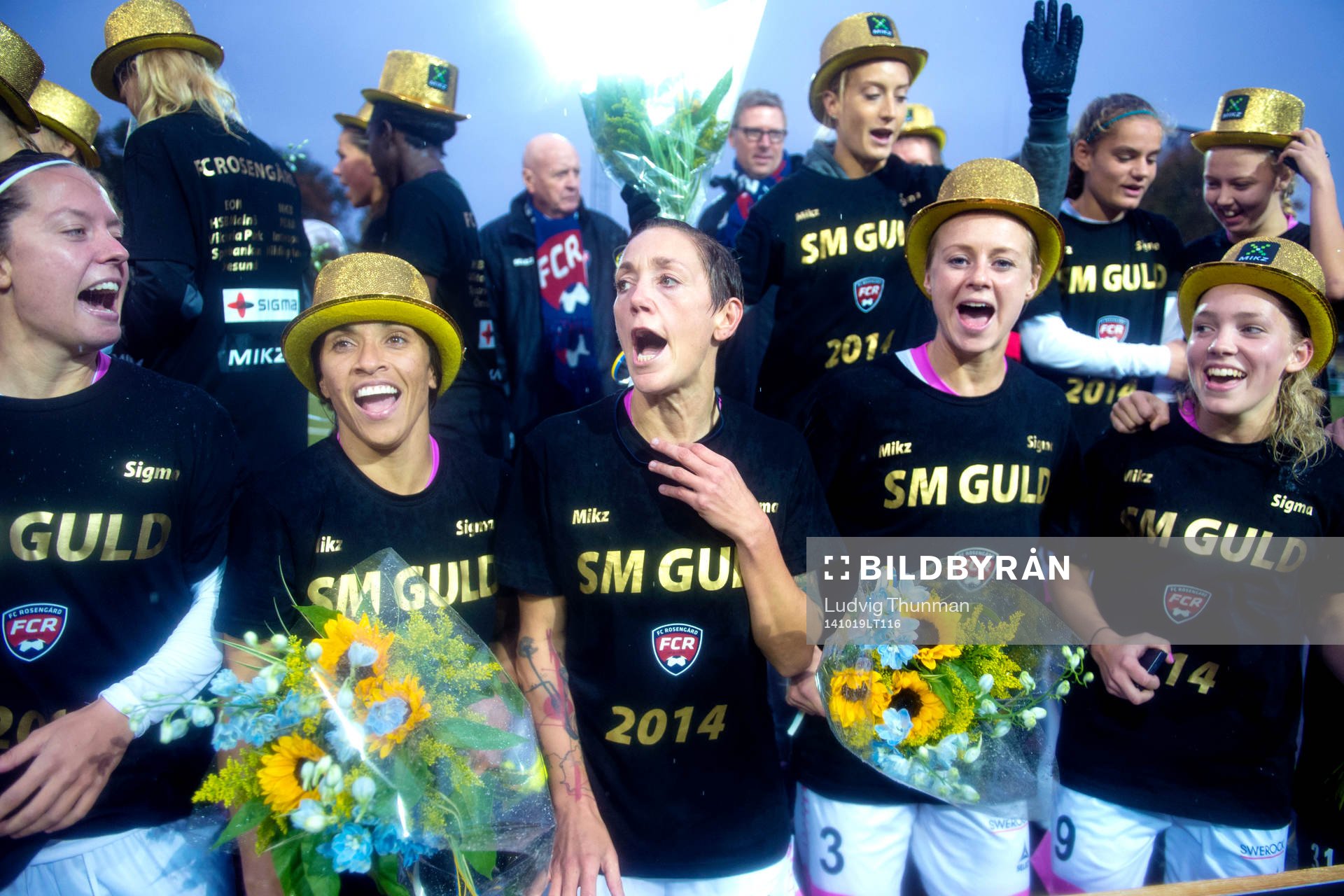 Rosengårds Ramona Bachmann, Lina Nilsson, Marta Viera Da