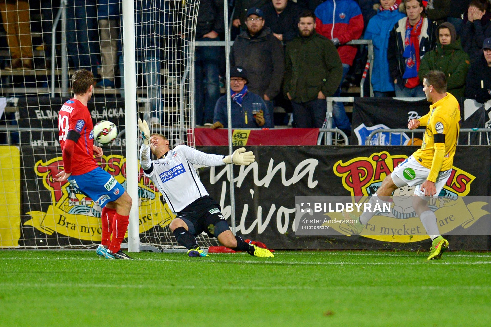 Falkenbergs Stefan Rodevåg gör 2-0 bakom Helsingborgs