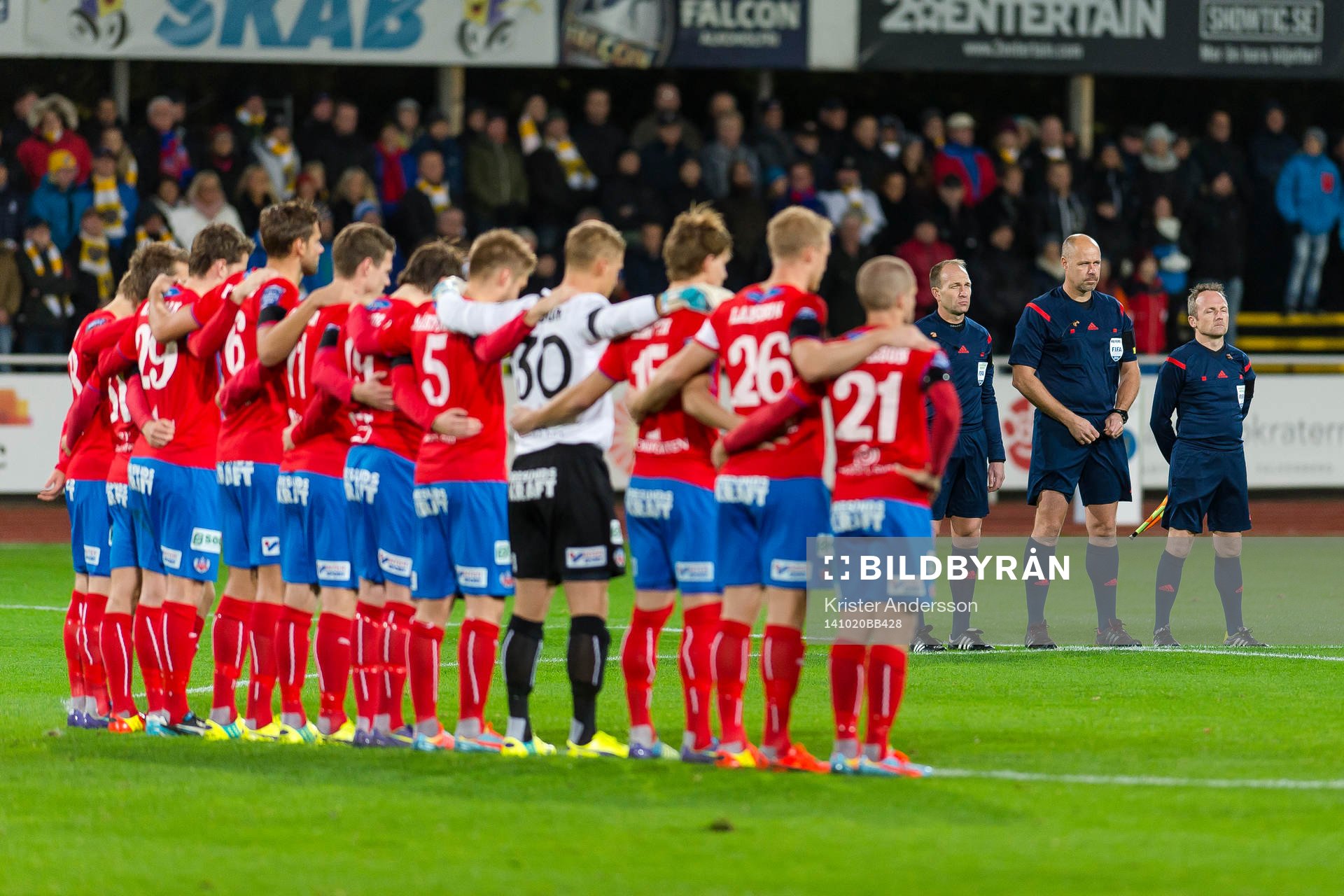 Tyst minut för Brommapojkarnas Pontus Segerström före