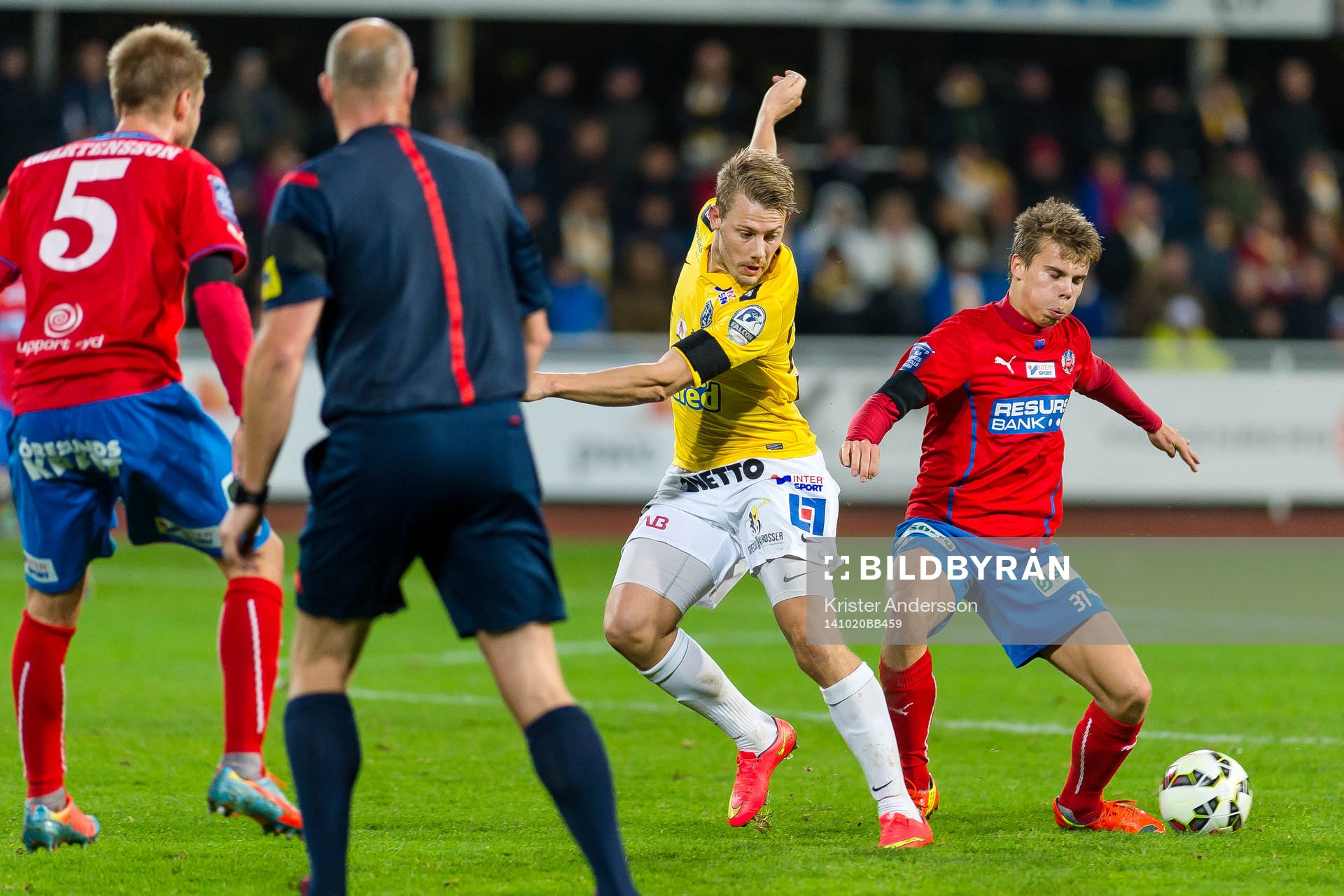 Falkenbergs Patrik Ingelsten och Helsingborgs Elias