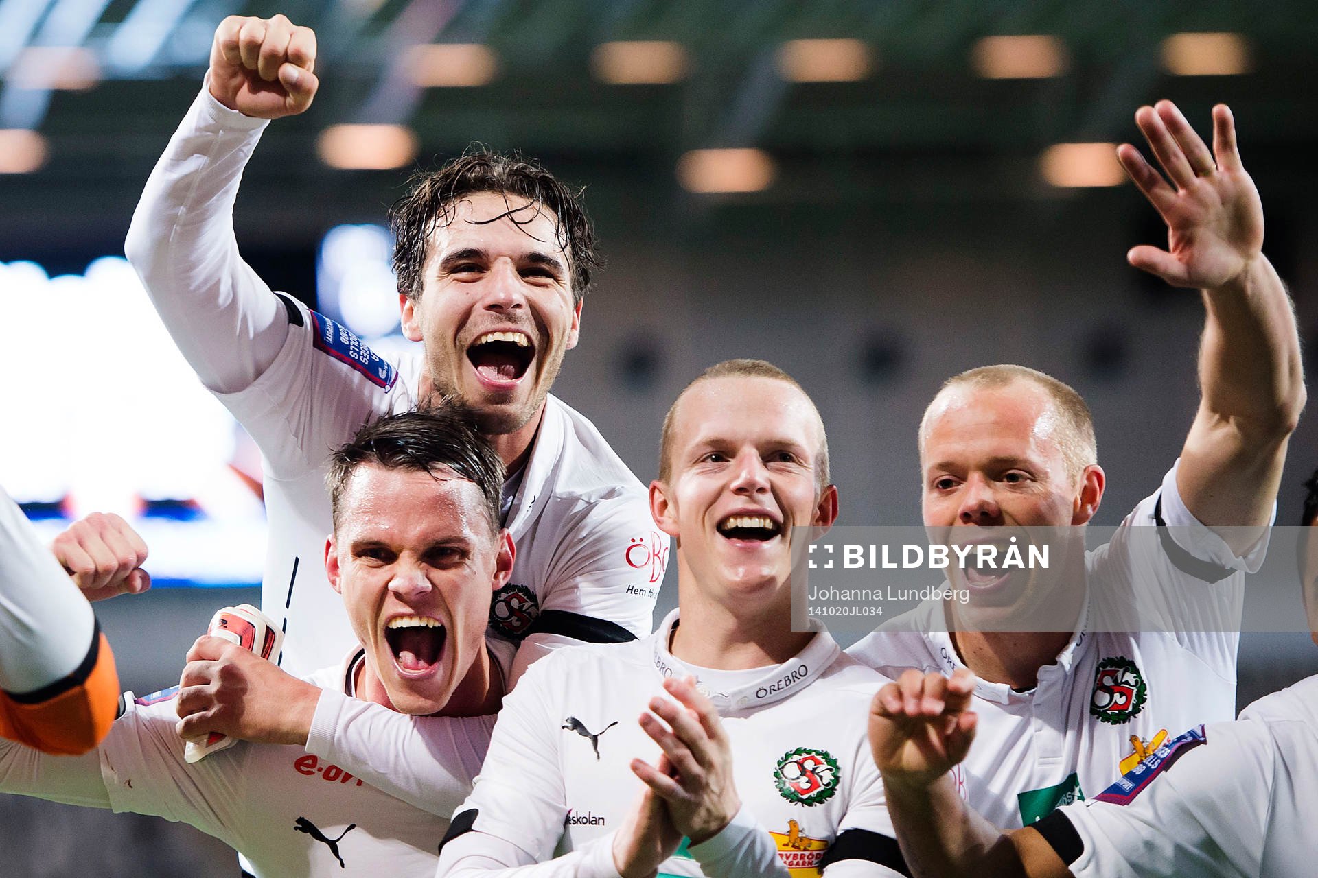 Örebros Marcus Pode, Nordin Gerzic, Daniel Gustavsson och