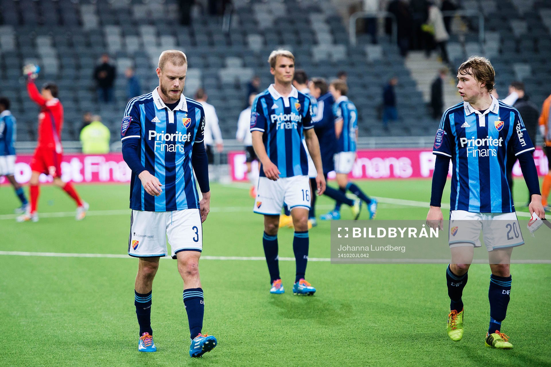 Djurgårdens Fredrik Stenman, Sebastian Andersson och Simon
