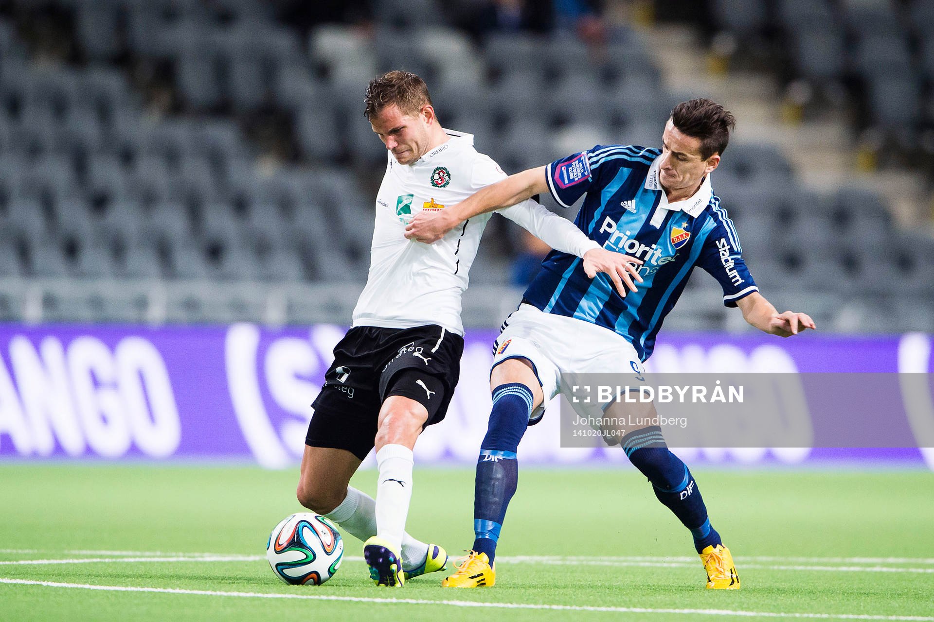 Örebros Robert Åhman Persson och Djurgårdens Haris