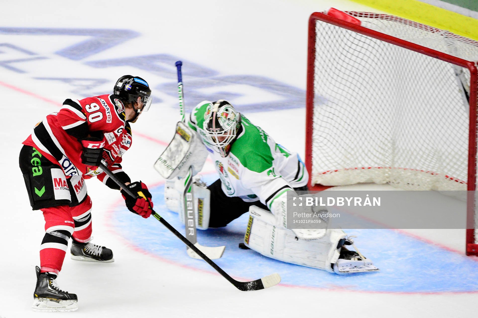 Malmö Redhawks Mattias Persson gör 3-1 bakom Rögles