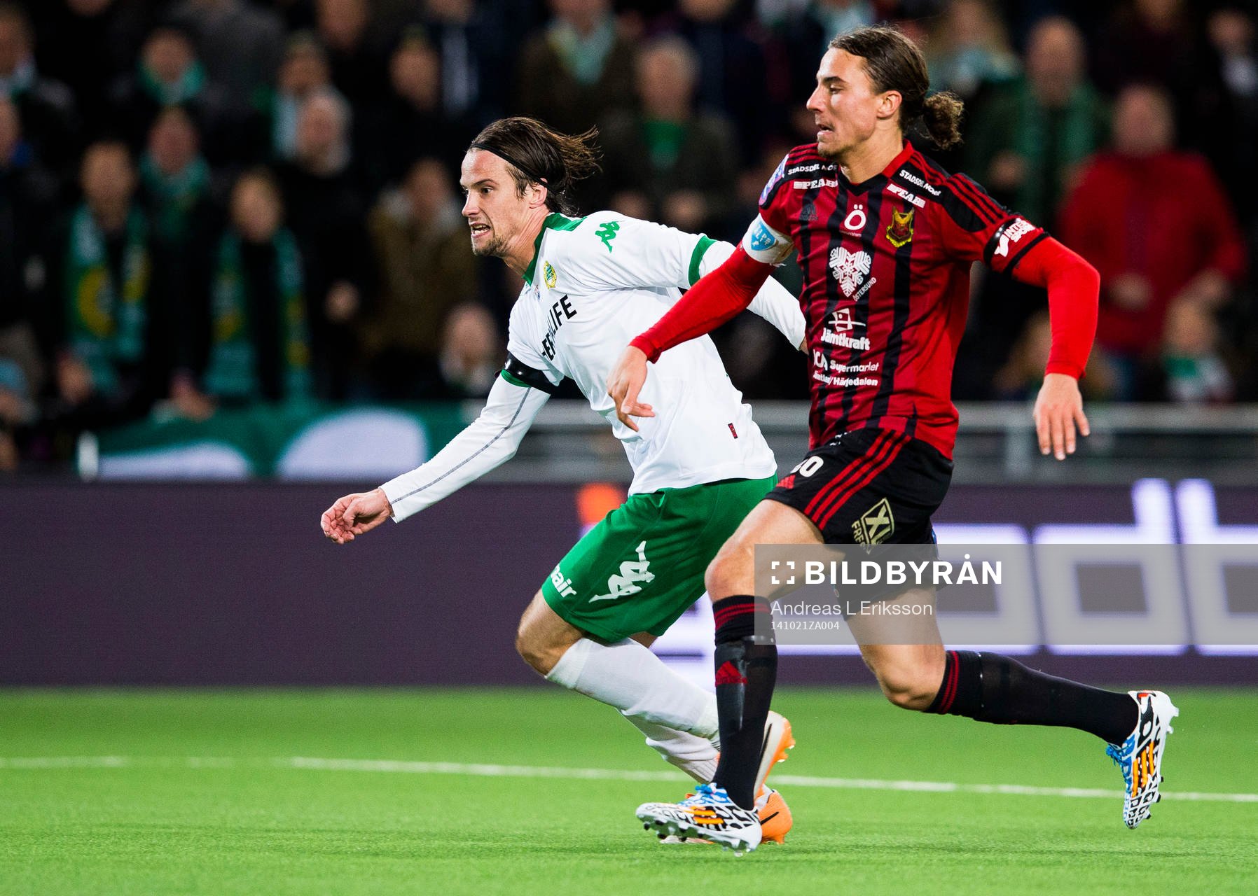 Hammarbys Linus Hallenius och Östersunds Jonathan Azulay