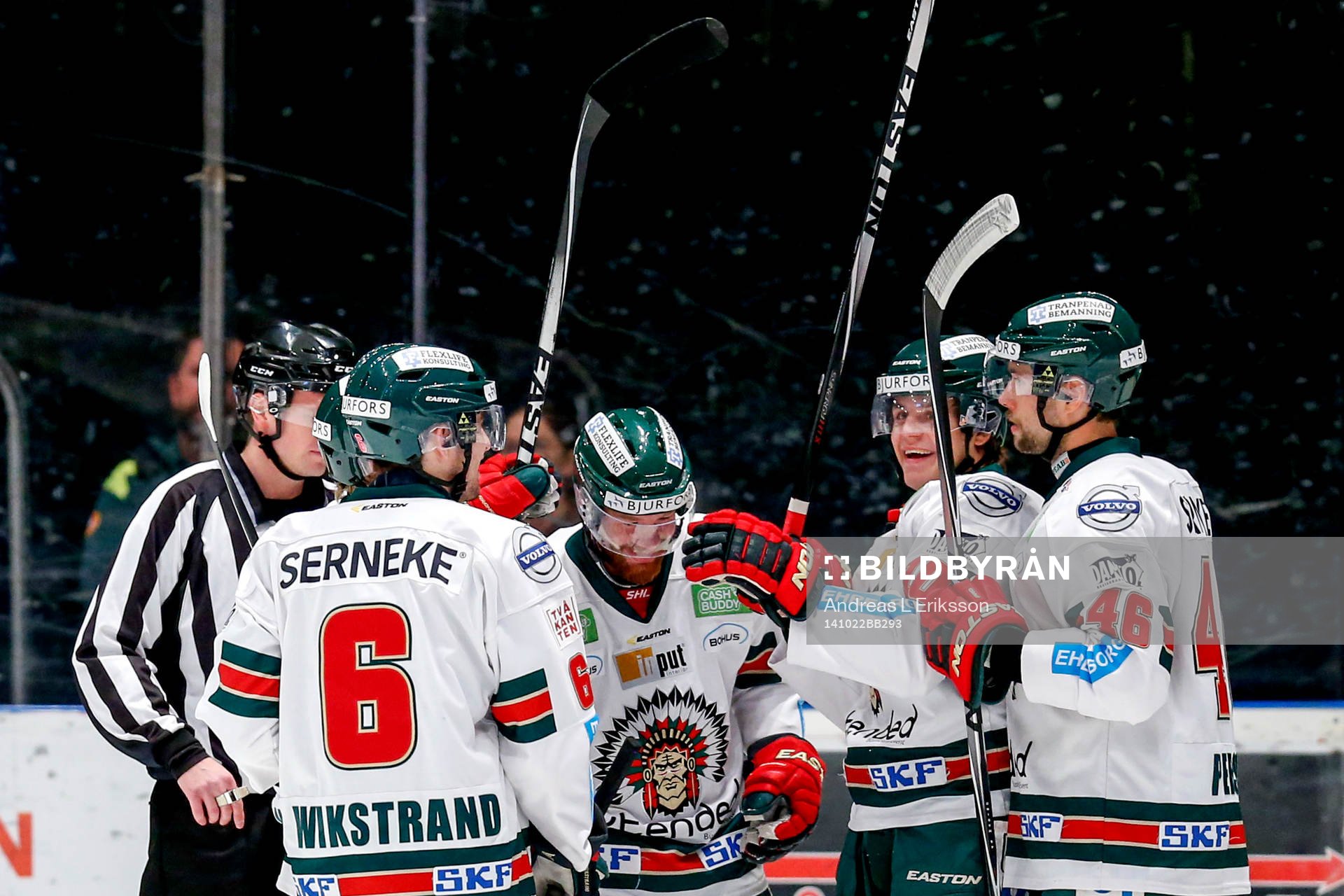 Frölundas Robin Figren jublar