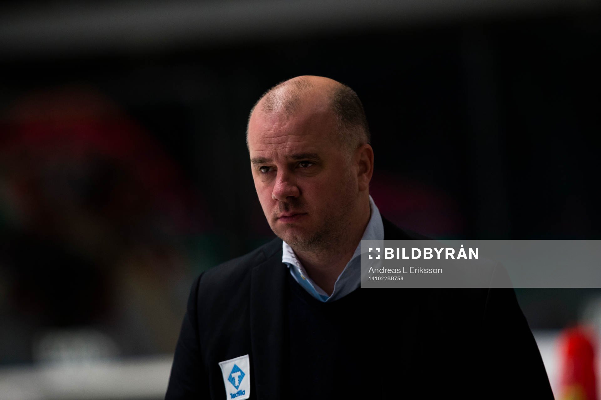 Djurgårdens assisterande tränare Stefan Nyman innan