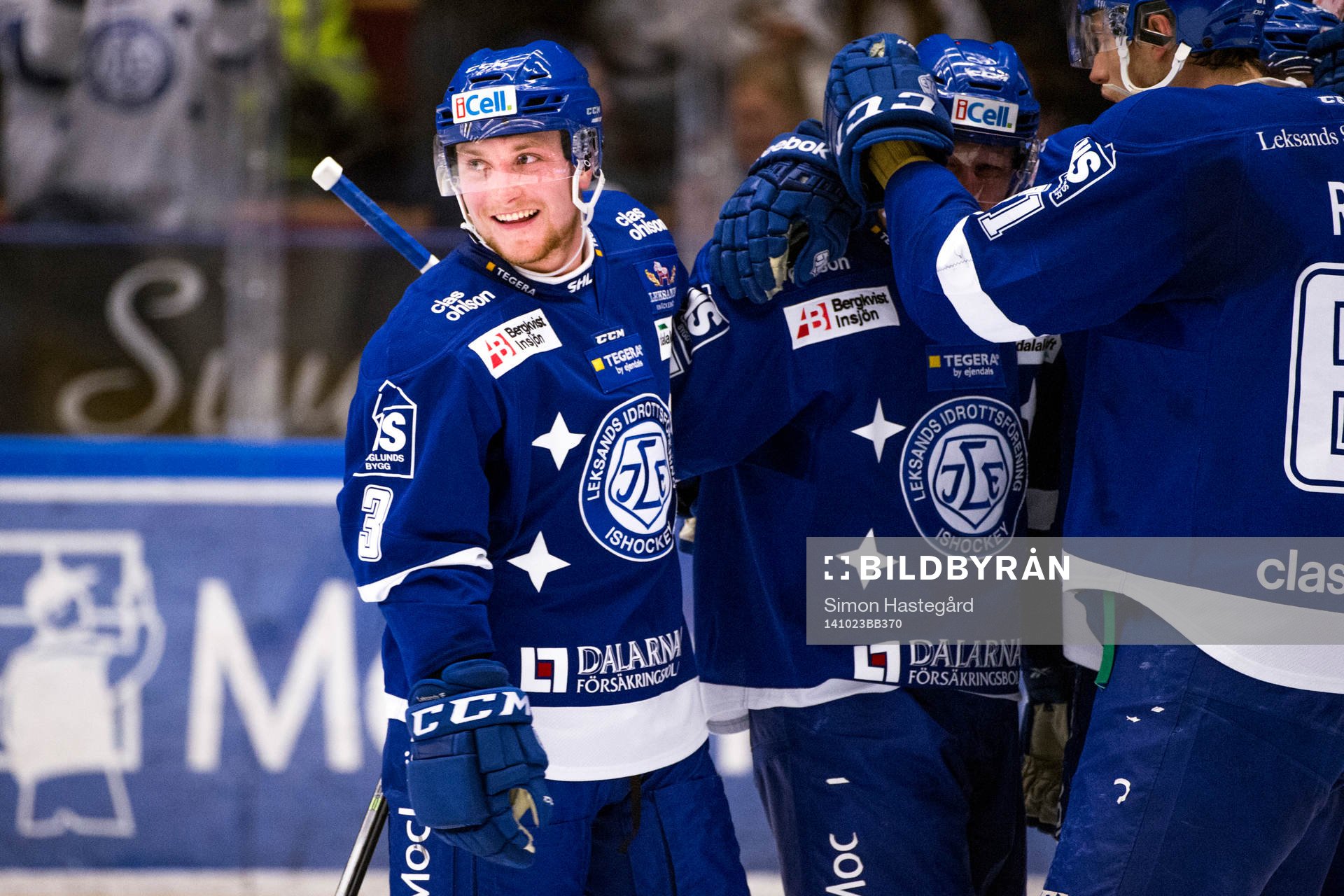 Leksands Linus Hultström jublar