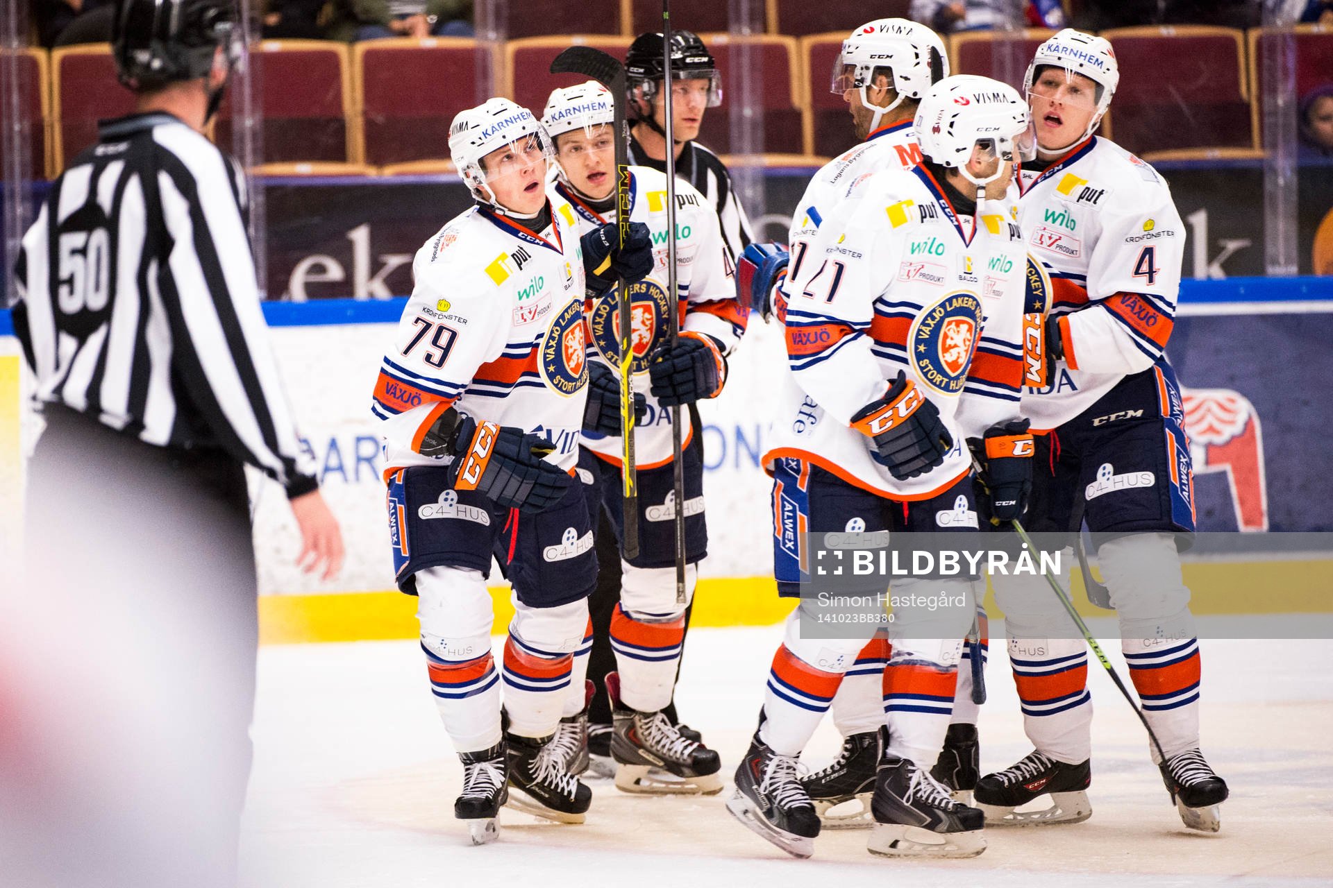 Växjös Patrik Lundh, Rhett Rakhshani, Tomi Kallio ,Cory