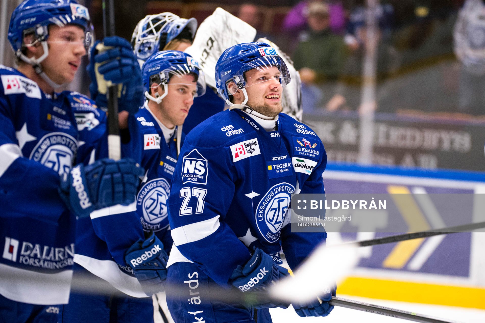 Leksands Viktor Mårtensson jublar