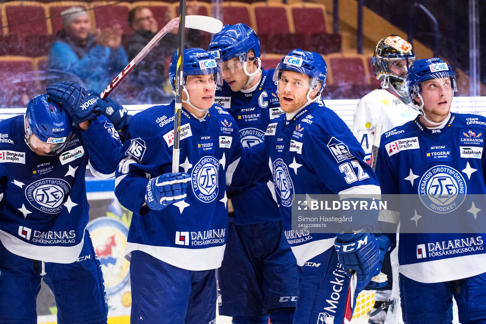 Leksands Mattias Ritola, Tomi Sallinen, Johan Ryno, Jens
