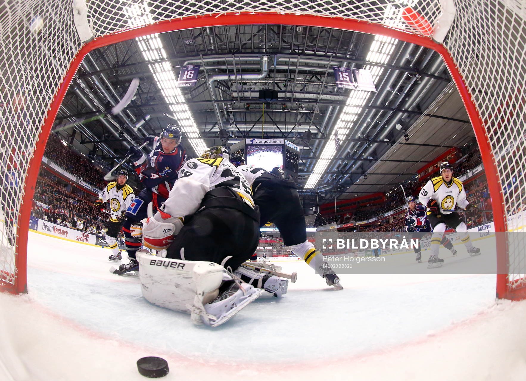 Mål 2-0 av Linköpings Jeff Taffe förbi Brynäs målvakt