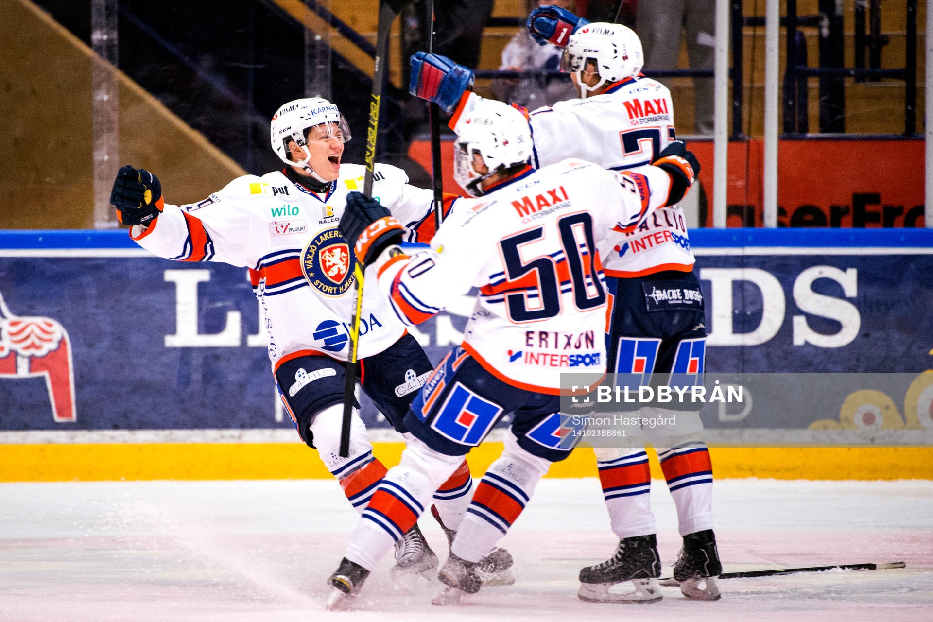 Växjös Rhett Rakhshani, Sebastian Erixon och Tomi Kallio