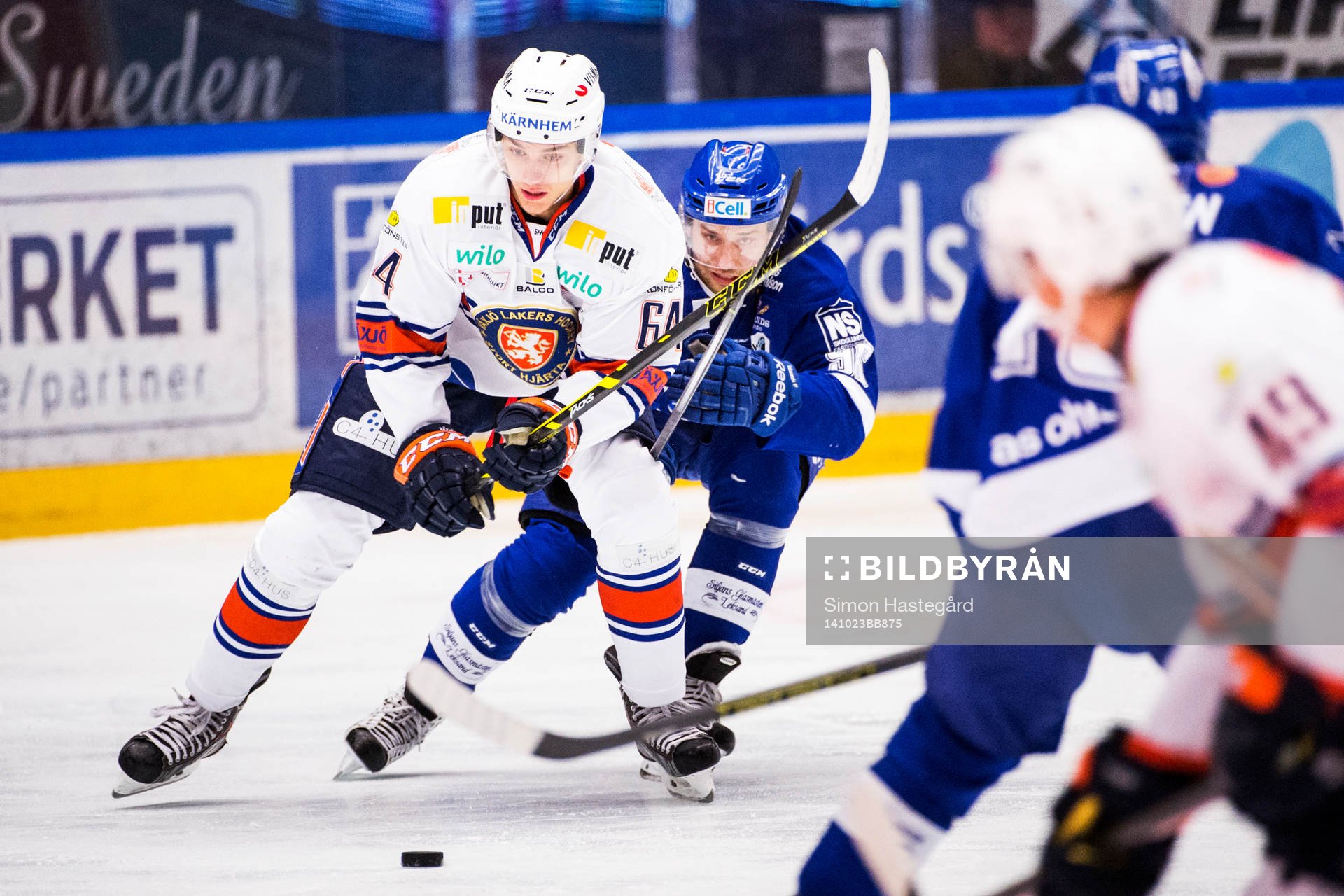 Växjös Eric Martinsson och Leksands Fabian Brunnström i