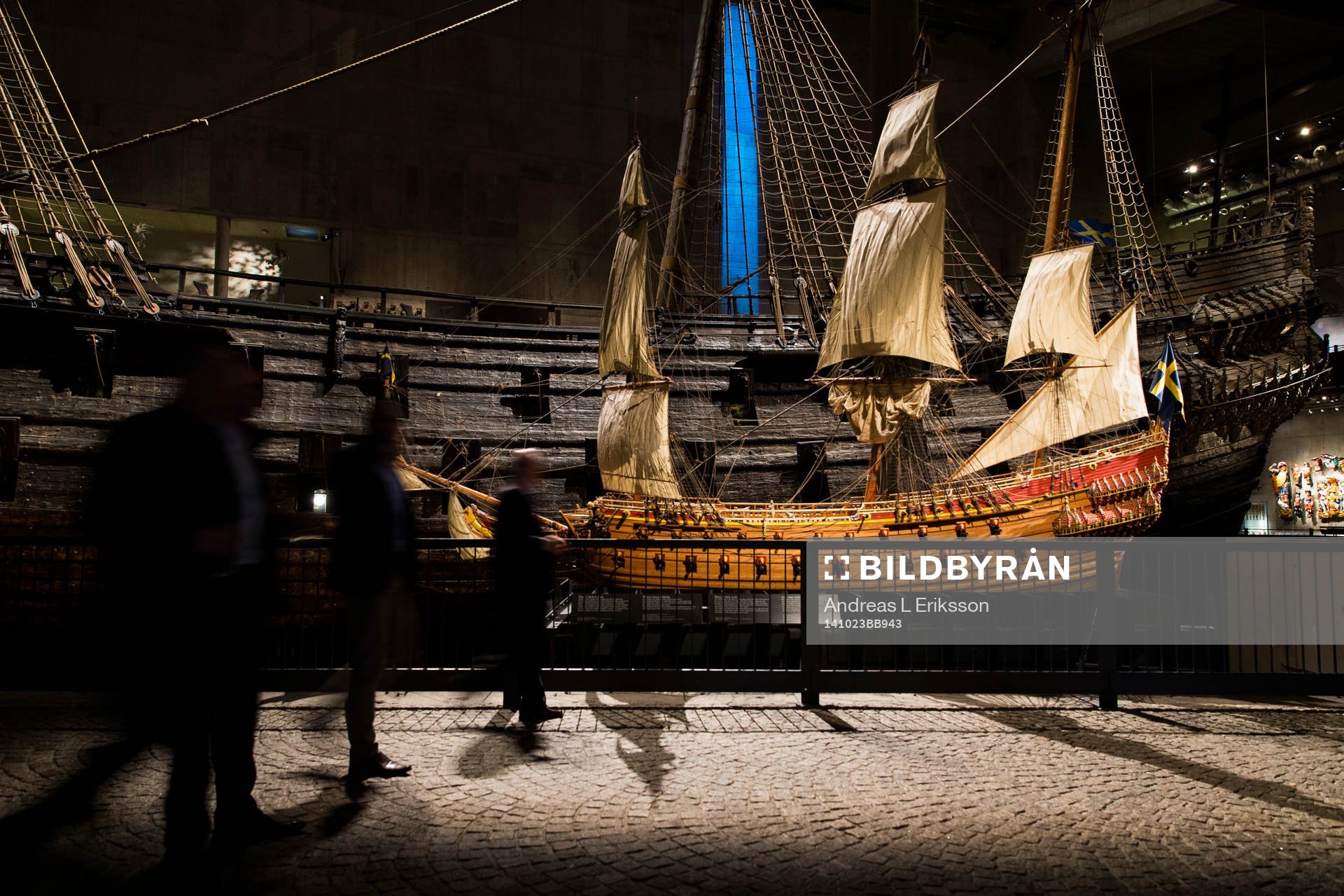 Sammankomst på Vasa museet innan middagen den 23 oktober 2014 i Stockholm som annordnas av Svensk Elitfotboll inför årsmötet.