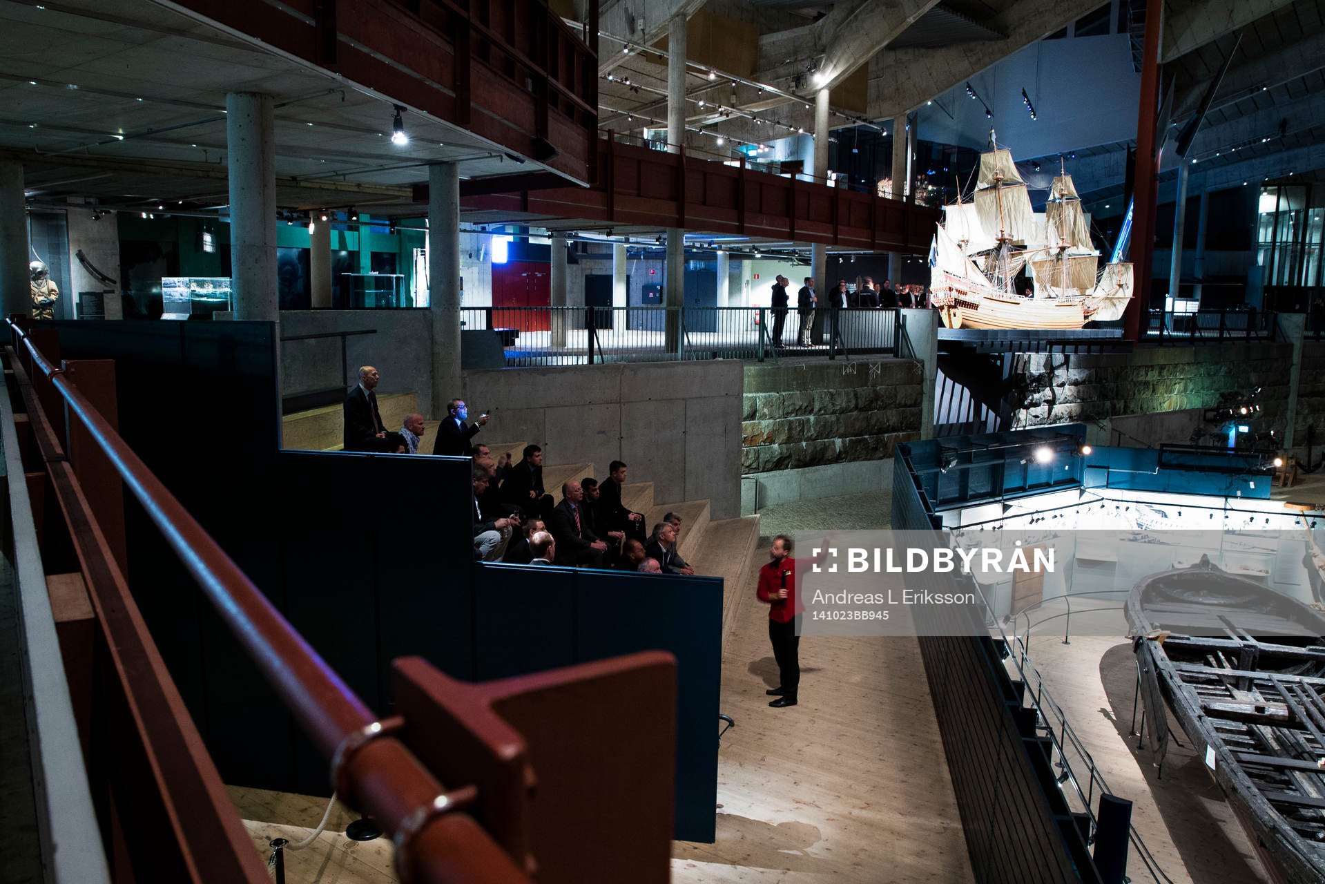 Sammankomst på Vasa museet innan middagen