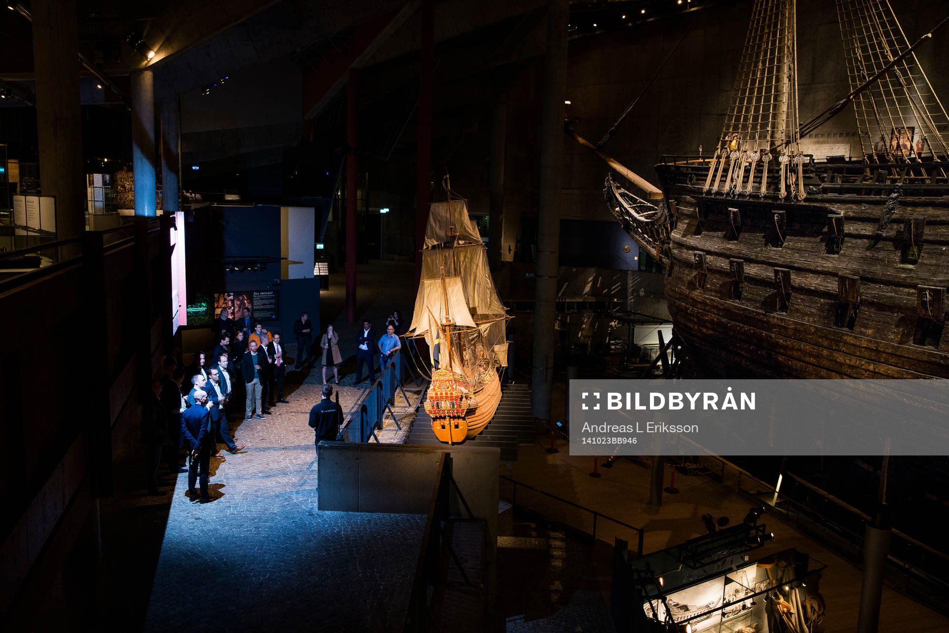 Sammankomst på Vasa museet innan middagen