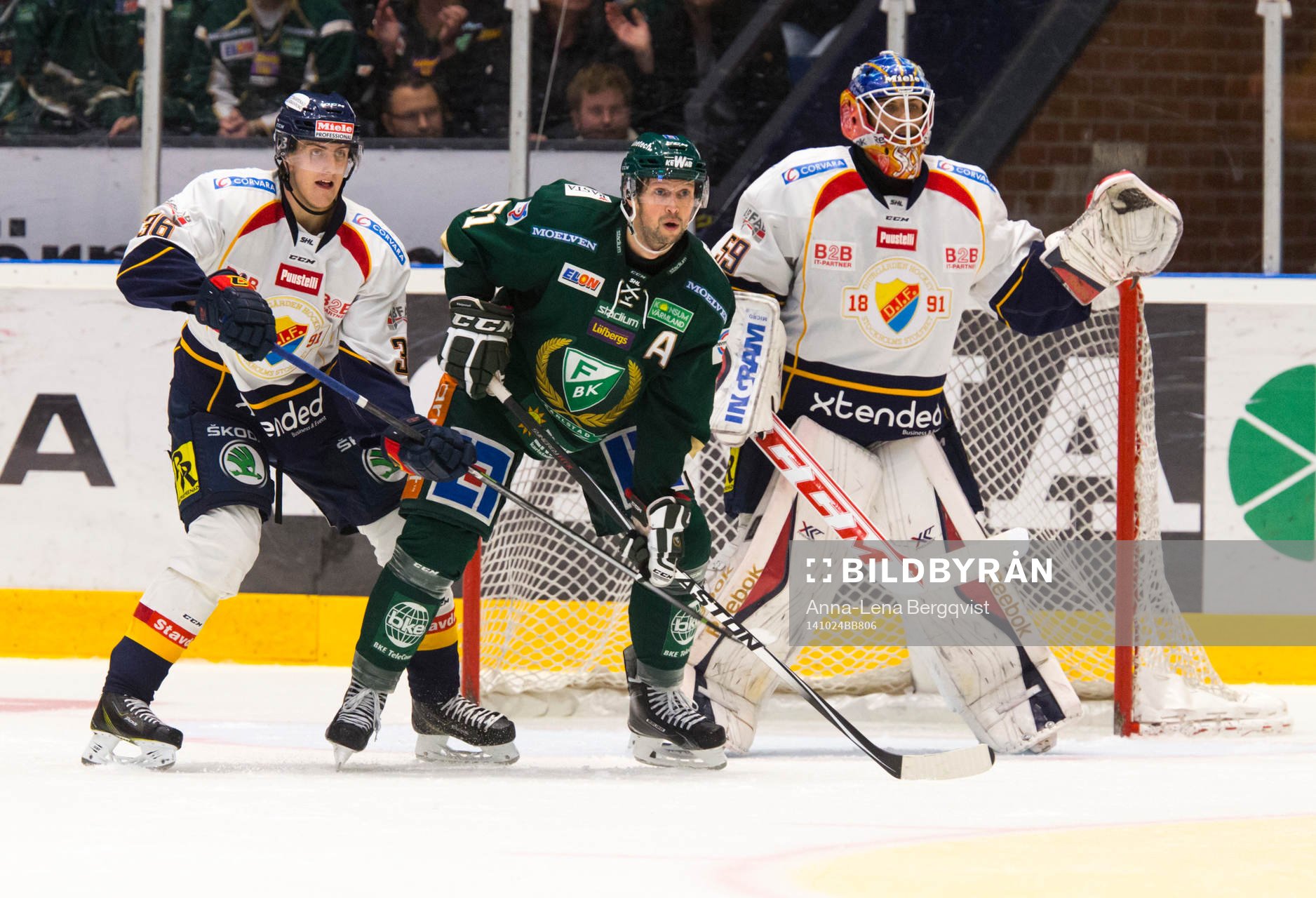 Djurgårdens Philip Holm och Färjestads Rickard Wallin