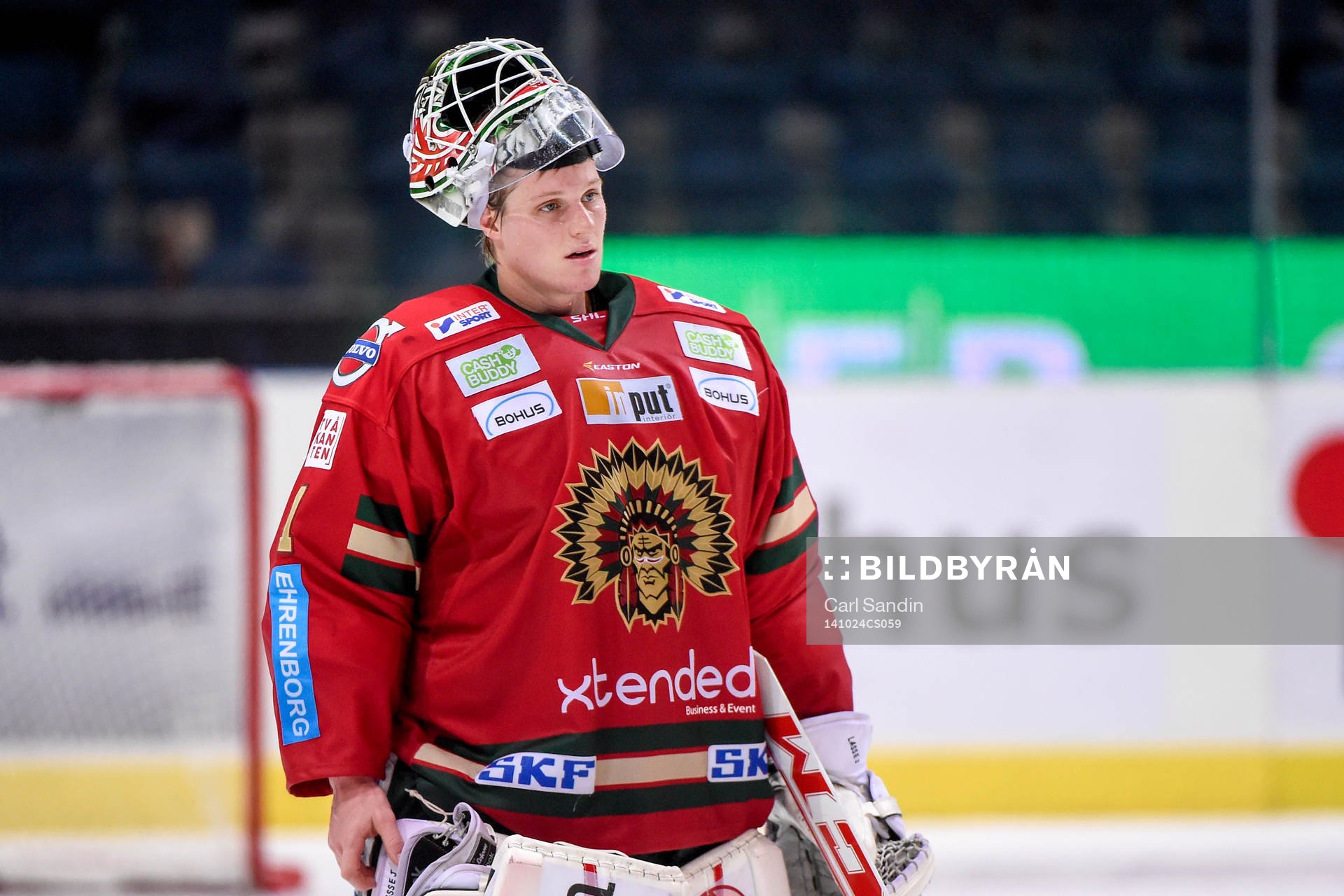 Frölundas målvakt Lars Johansson deppar