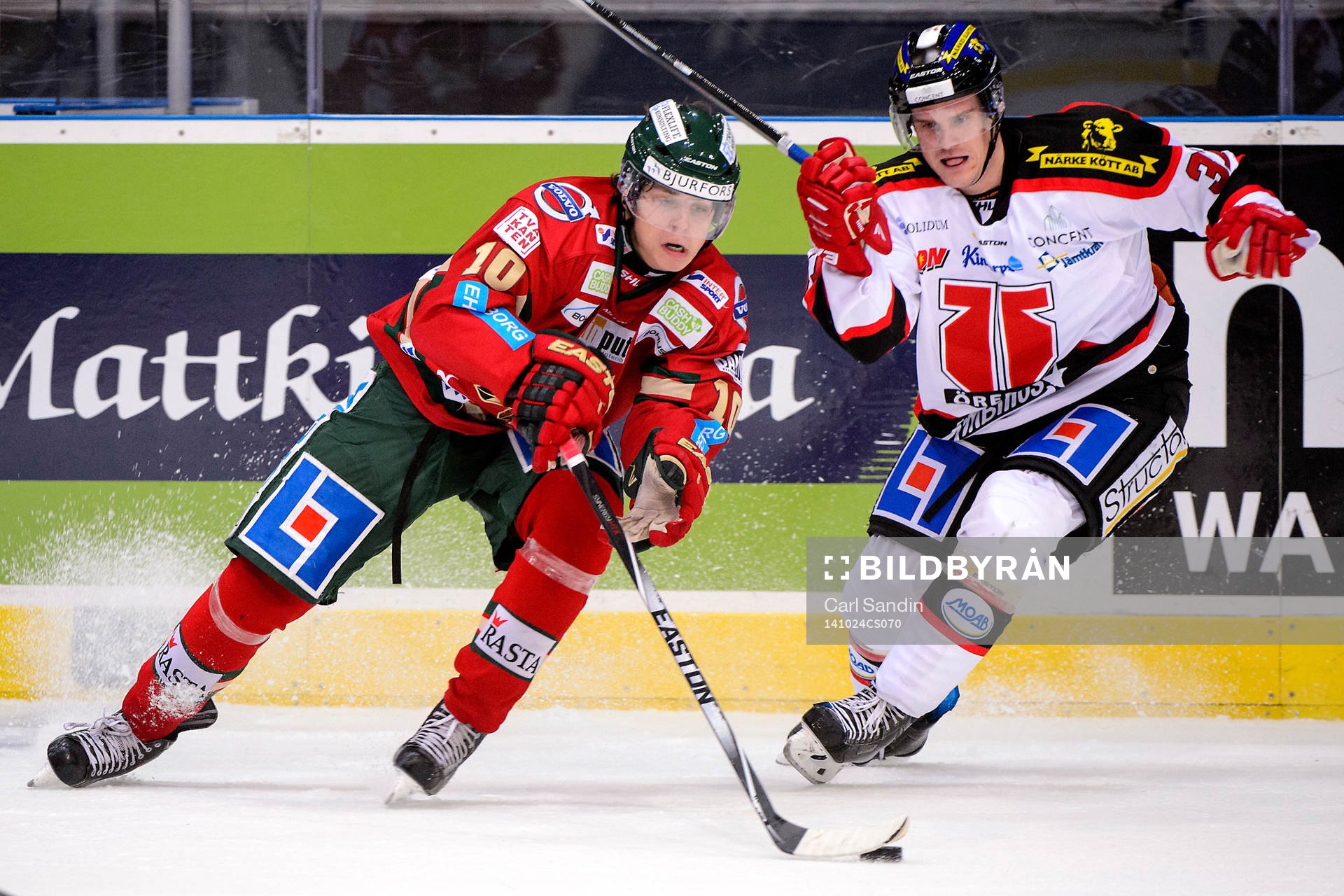 Frölundas Mattias Janmark och Örebros Stefan Johansson
