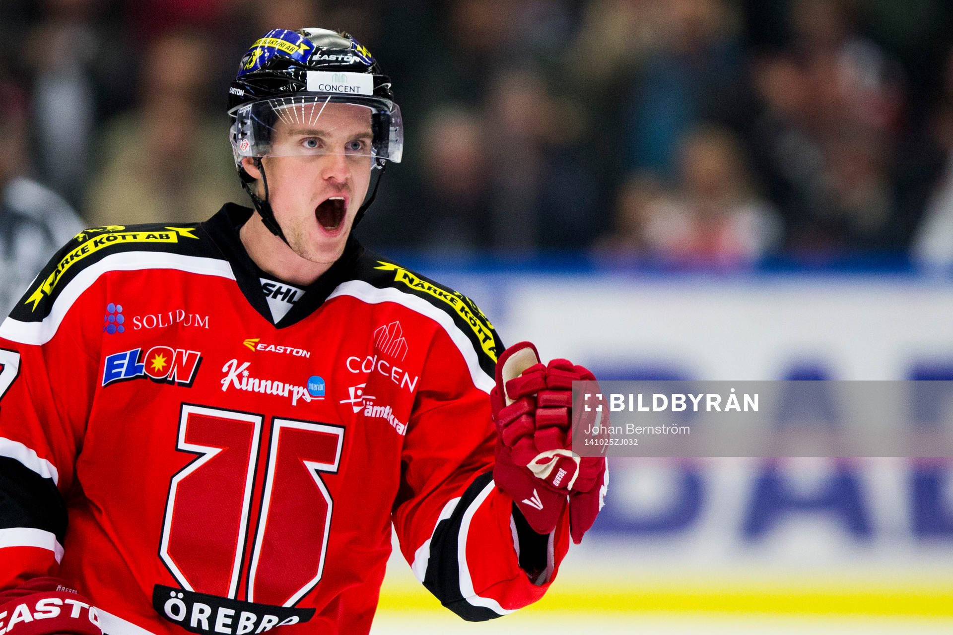 Örebros Stefan Johansson jublar