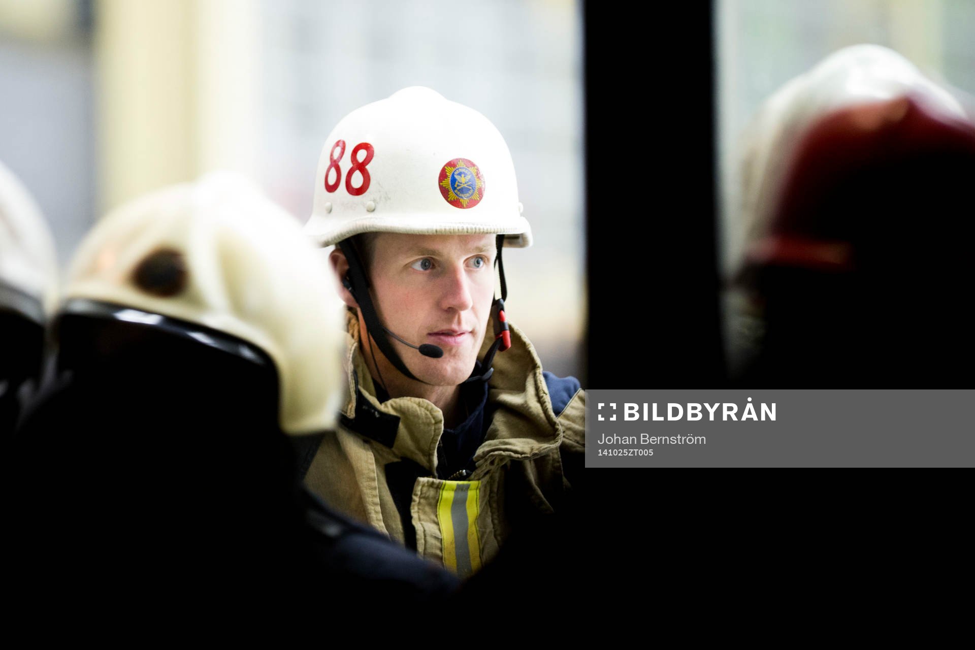 Brandmän på plats