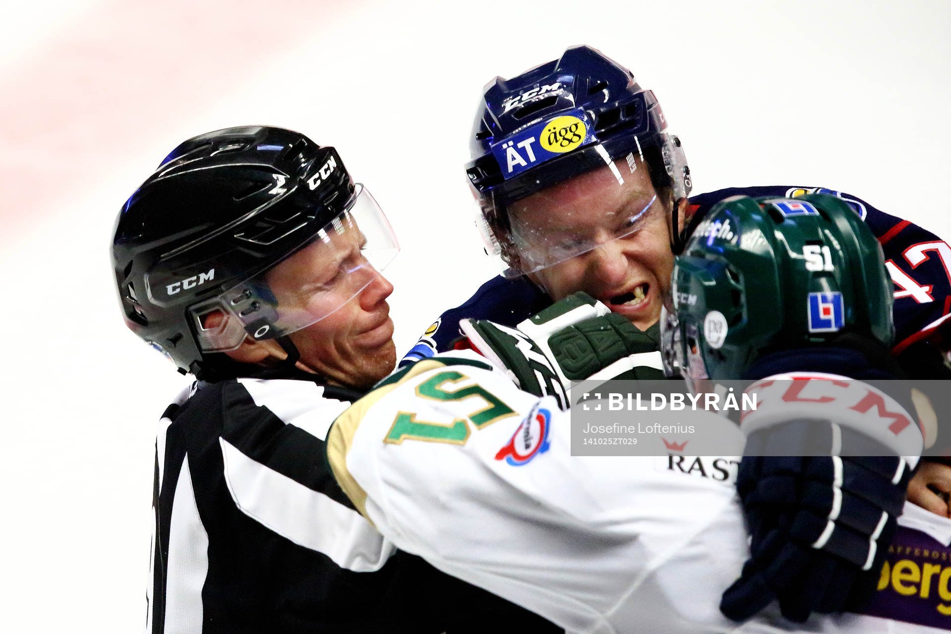 Linköpings Oscar Sundh och Färjestads Rickard Wallin