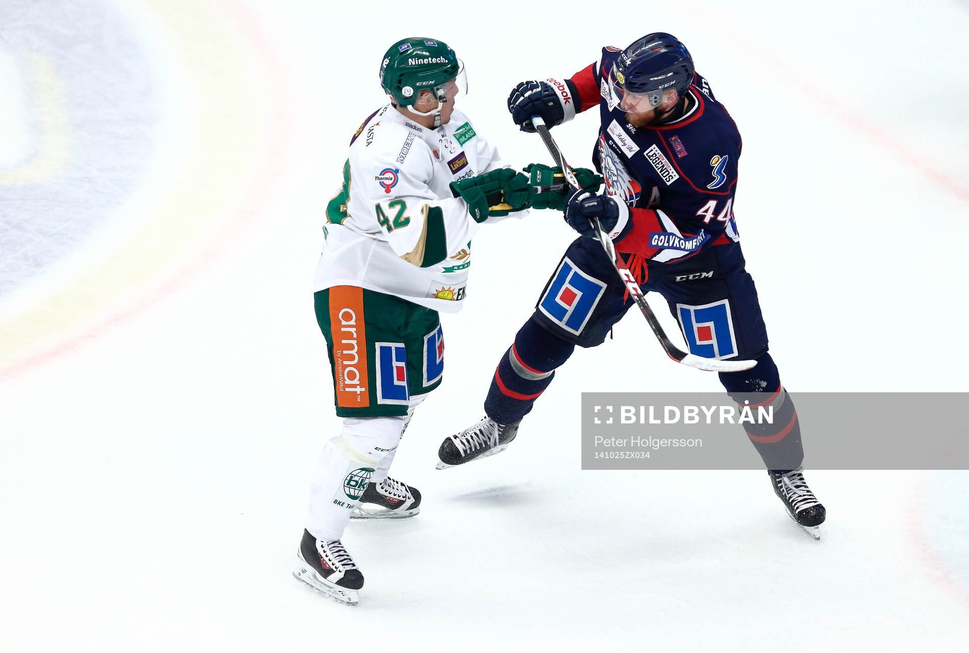 Färjestads Joakim Hillding och Linköpings Jonas Junland