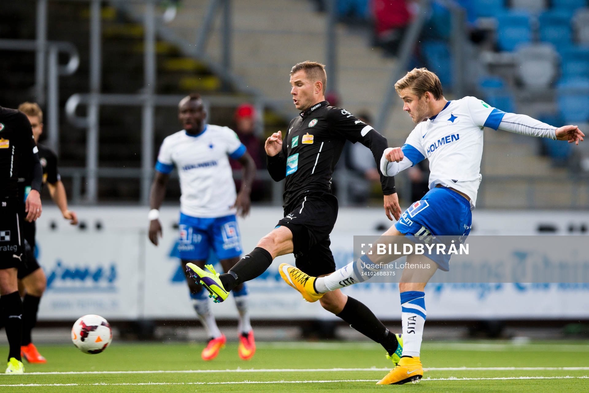 Norrköpings Christoffer Nyman skjuter in 1-0