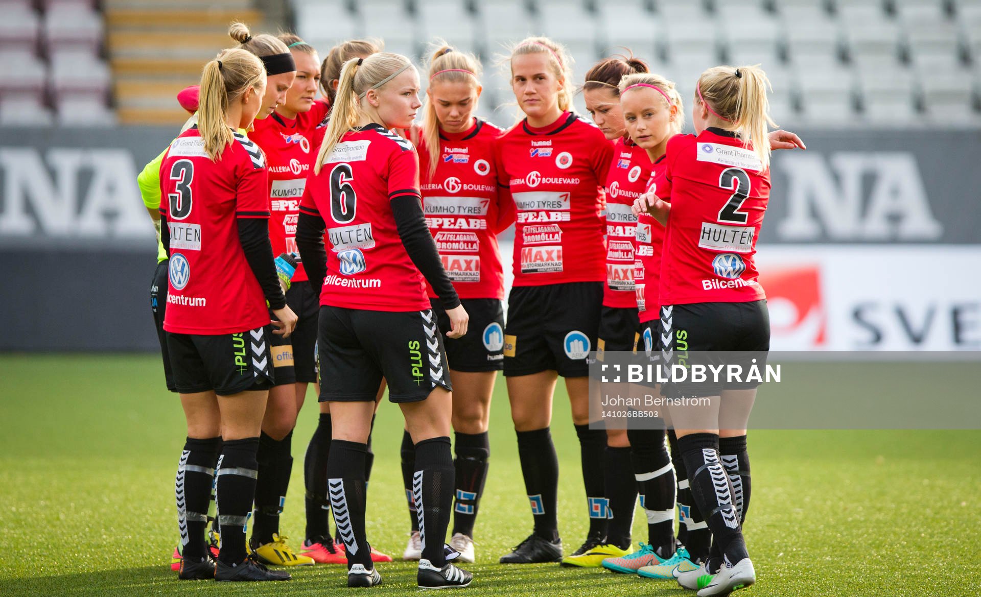 Kristianstad innan fotbollsmatchen i Svenska Spel F19