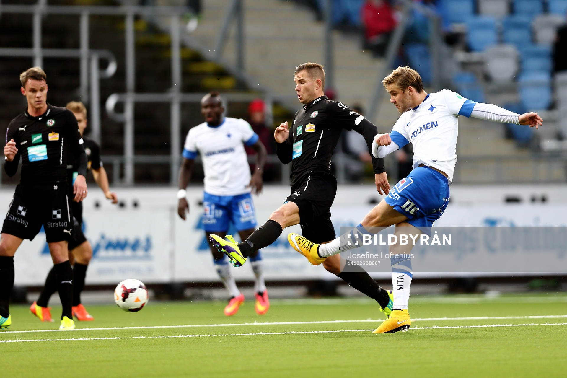 Norrköpings Christoffer Nyman gör mål och 1-0