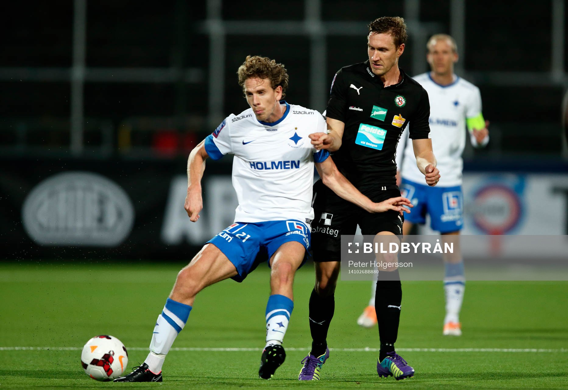 Norrköpings Andreas Hadenius under fotbollsmatchen i Allsvenskan mellan Norrköping och Örebro den 26 oktober 2014 i Norrköping.
